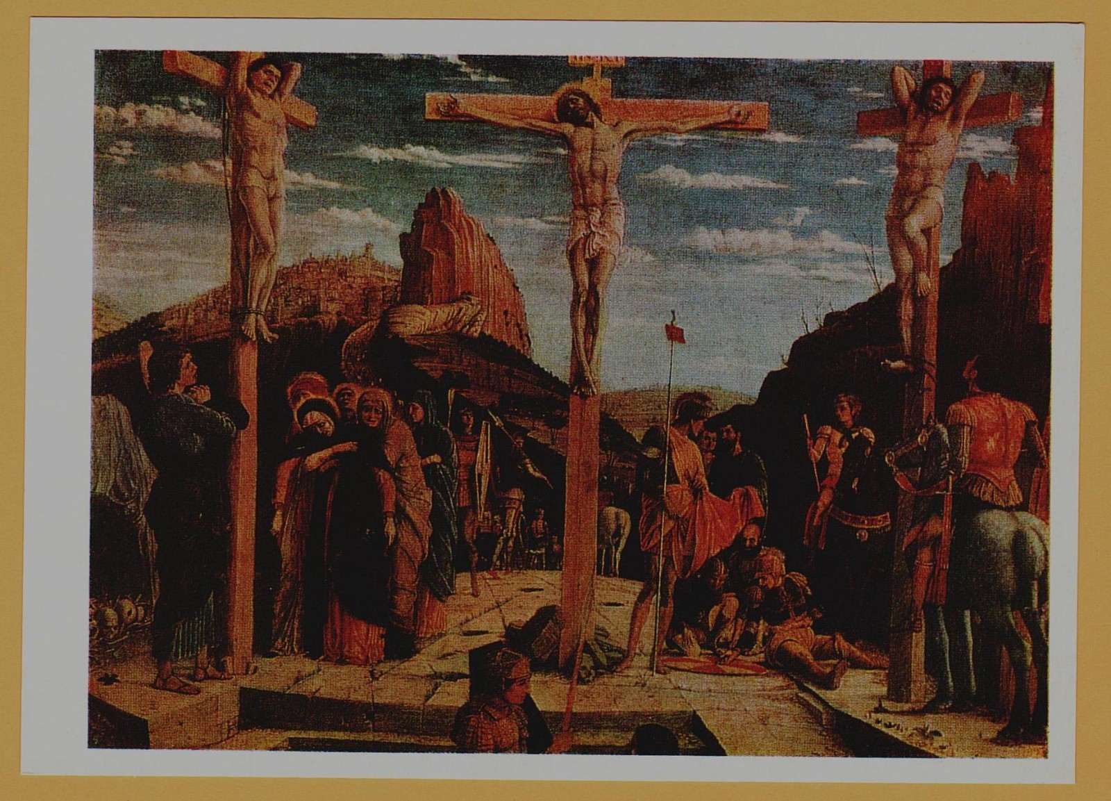 1976 Golgotha Crucifixion Christ Religious ART Andrea Mantegna USSR Postcard