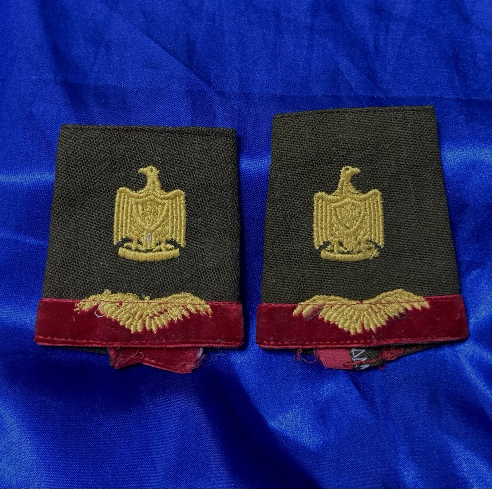 Vintage Iraqi Air Force Shoulder Board - Staff Major Saddam Era 1980’s Vintage Iraqi Air Force Shoulder Board - Staff Major Saddam Era 1980’s