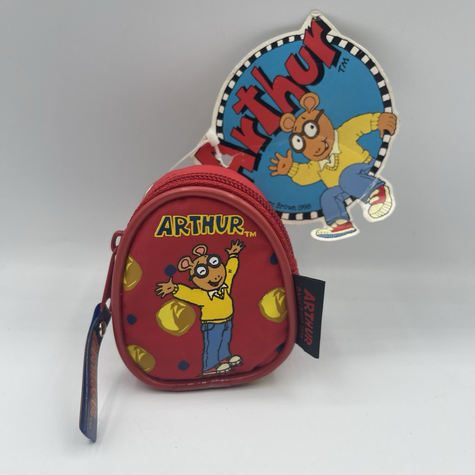 Vintage 1998 Arthur Miniature NWT Backpack Keychain New (Marc Brown) With Tags