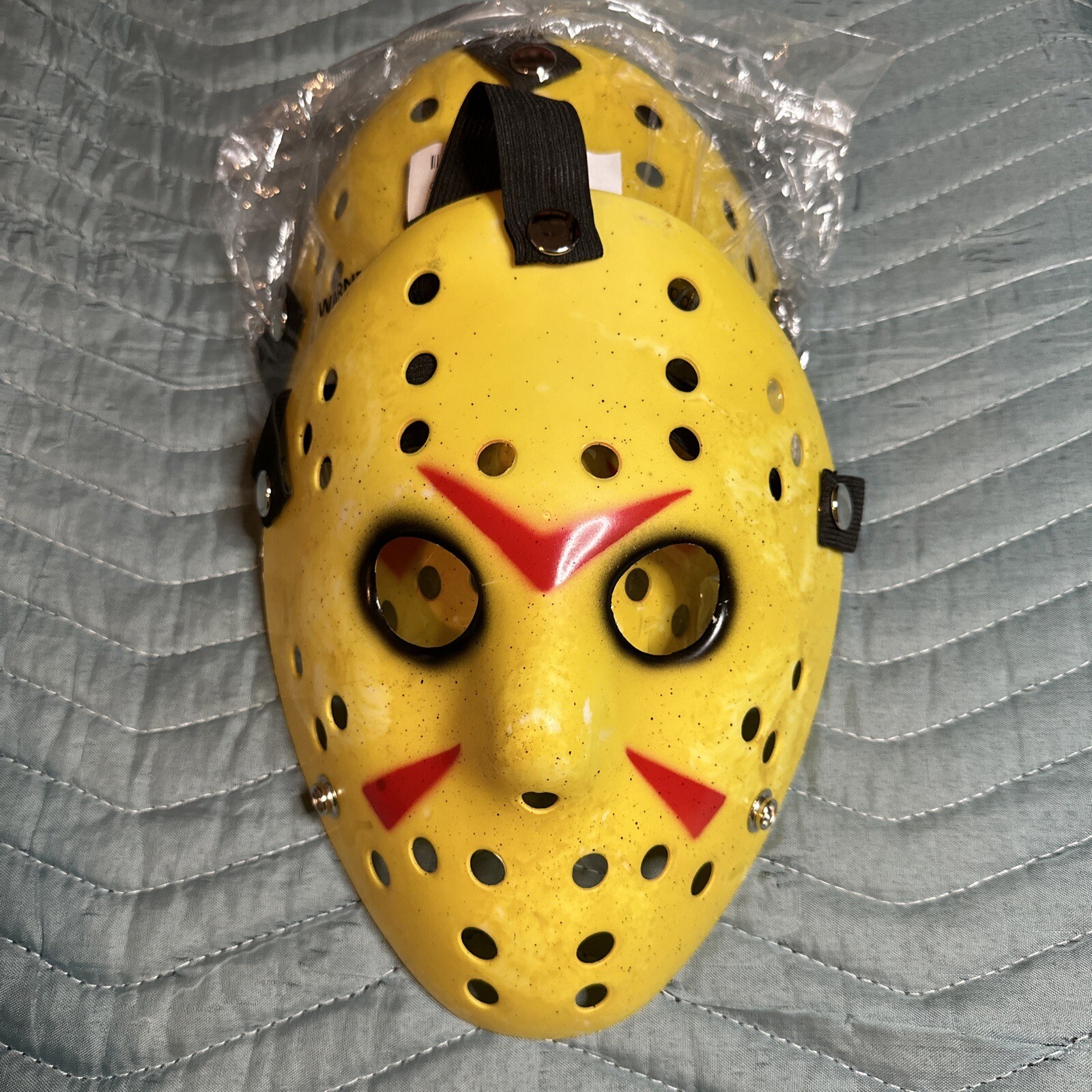Qty 2 ADULT HALLOWEEN HOCKEY MASK MOVIE PROP VOORHEES JASON FRIDAY THE 13TH *HWB