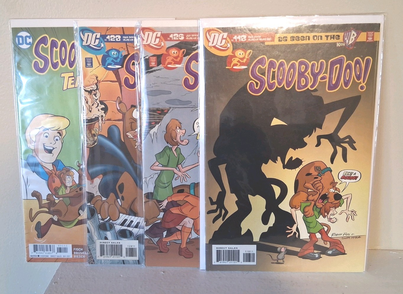Scooby-Doo As Seen On The KidsWB #118 126 128 Team-Up #31 Atom Comic Book Lot 4