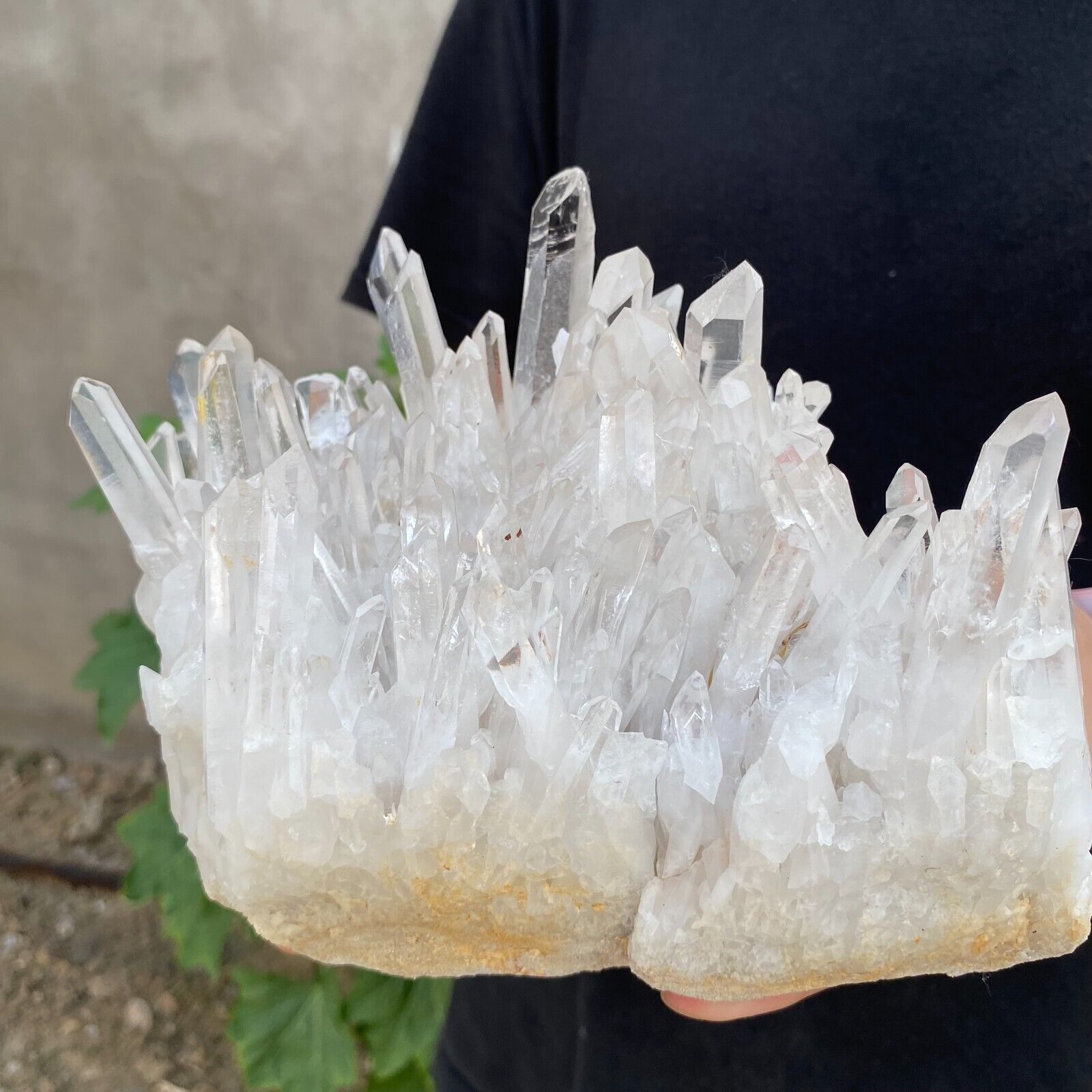 5.2lb Large Natural White Clear Quartz Crystal Cluster Raw Healing Specimen