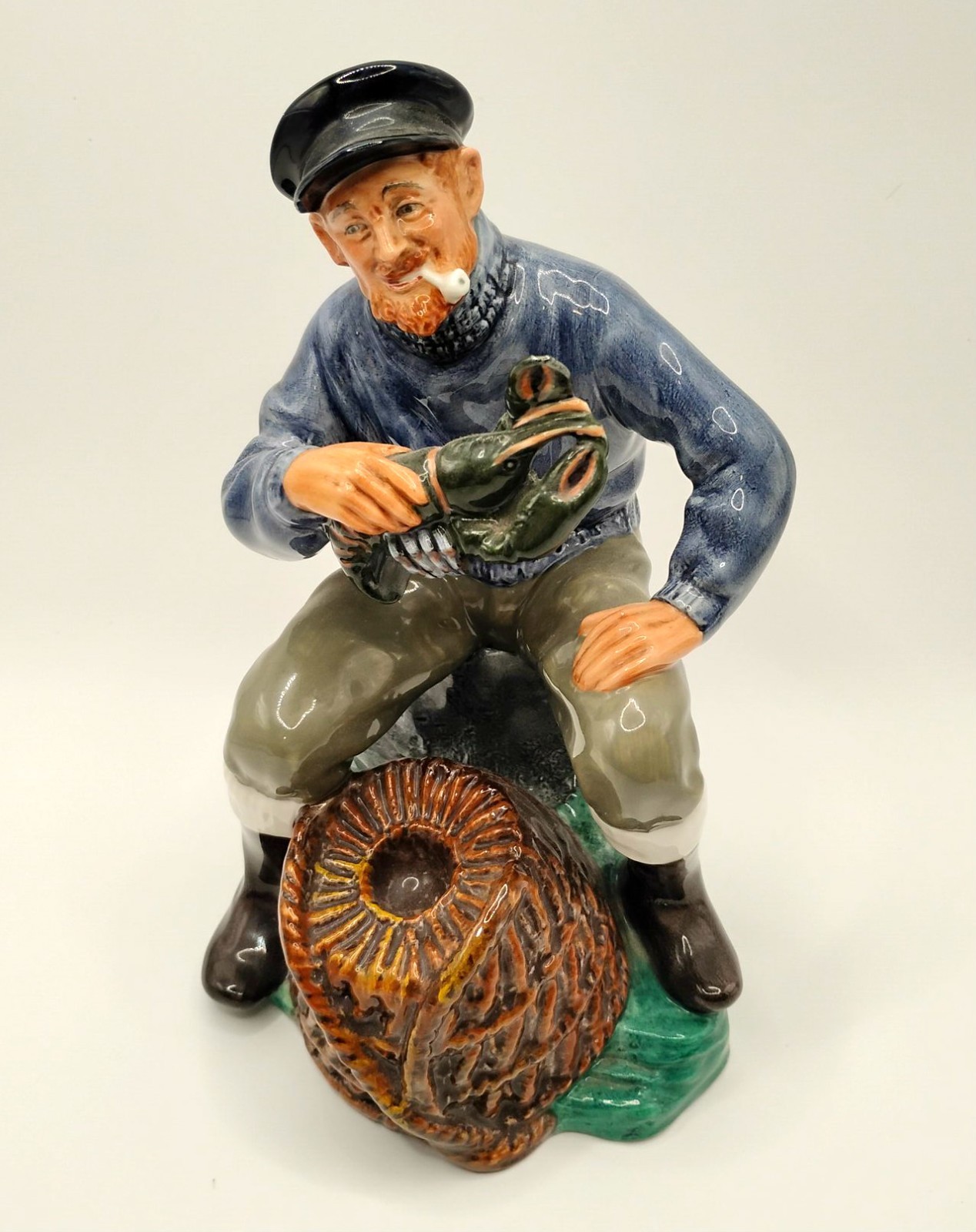 Royal Doulton The Lobster Man HN2317 Vintage Fisherman Figurine 1963 England Royal Doulton The Lobster Man HN2317 Vintage Fisherman Figurine 1963 England