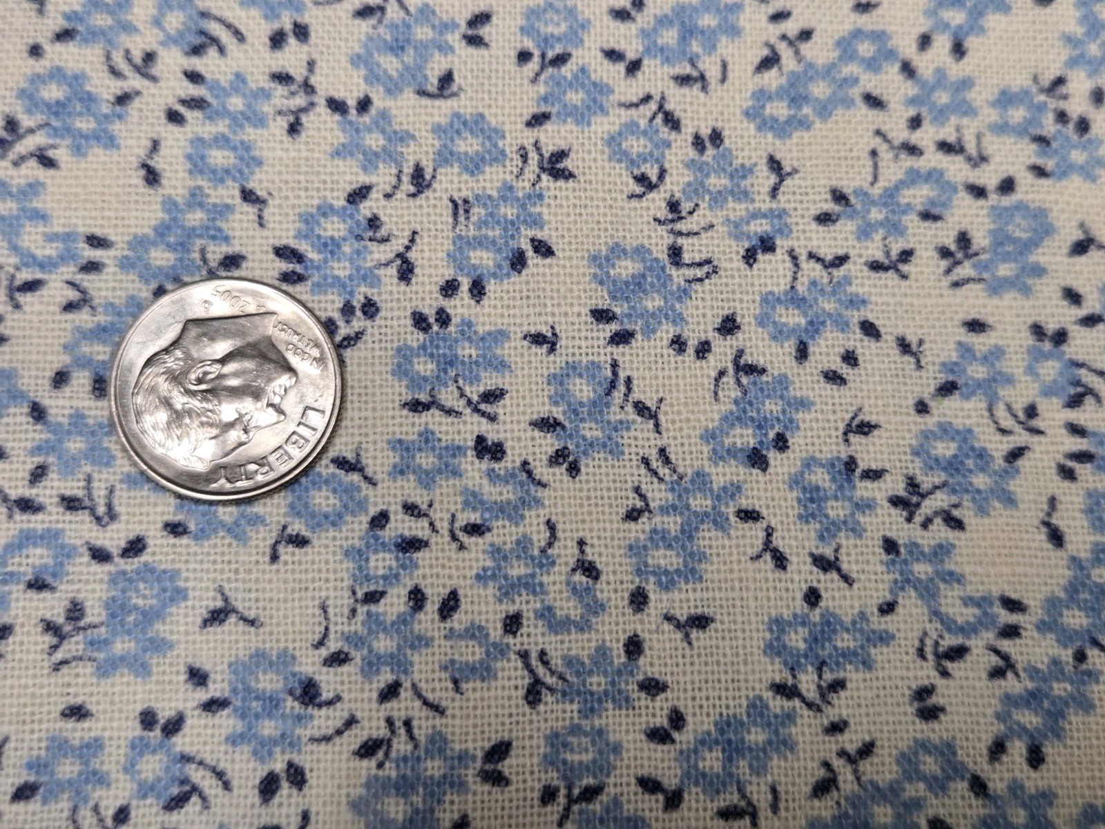 BEST Vintage Feedsack Flour Sack Fabric 1940s Tiny Blue Floral Remnant Quilt BEST Vintage Feedsack Flour Sack Fabric 1940s Tiny Blue Floral Remnant Quilt