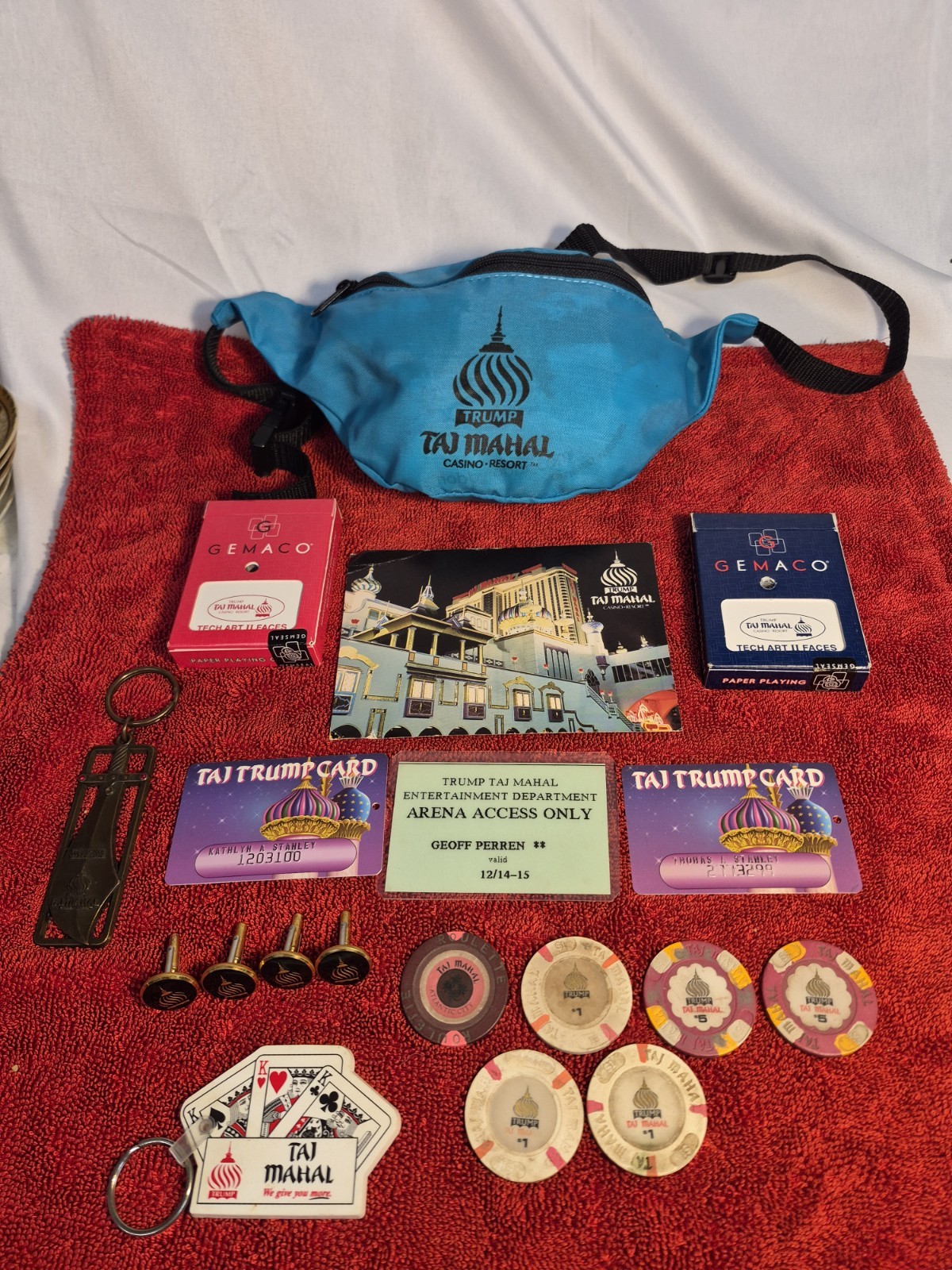 Vintage Trump Taj Mahal Atlantic City Collection Lot