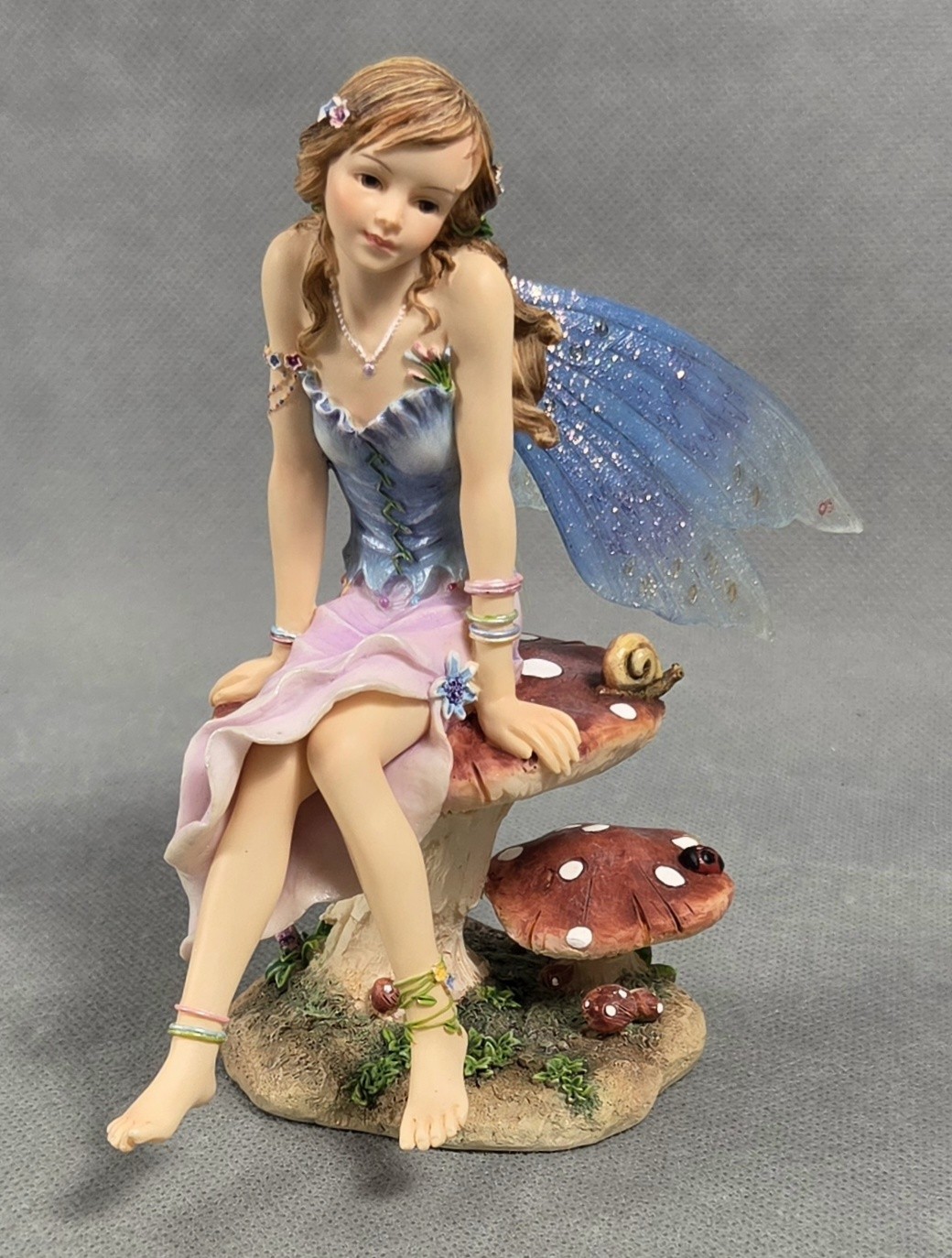 2002 FAERIE GLEN Resin MOONGLIMMER Mystical FAIRY FIGURINE #FG809