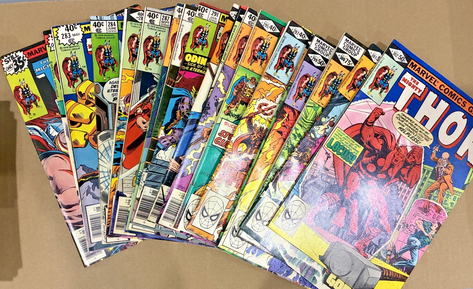 Thor #281-302 COMPLETE 22 Comic Lot 1979-80 Marvel Eternals Celestials #300