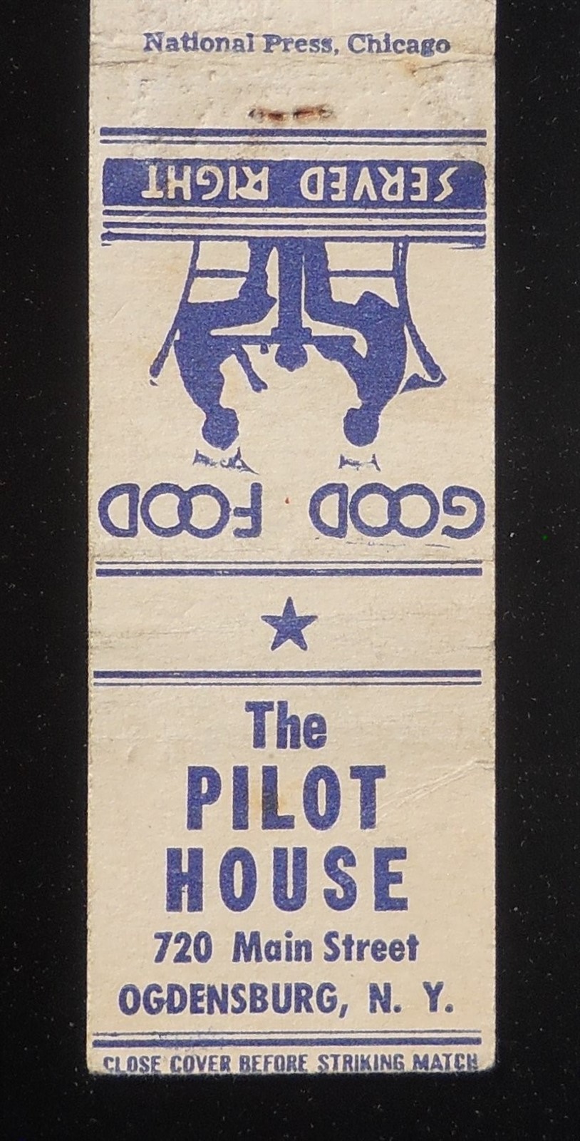 1940s The Pilot House Good Food 720 Main Street Ogdensburg NY St. Lawrence Co MB