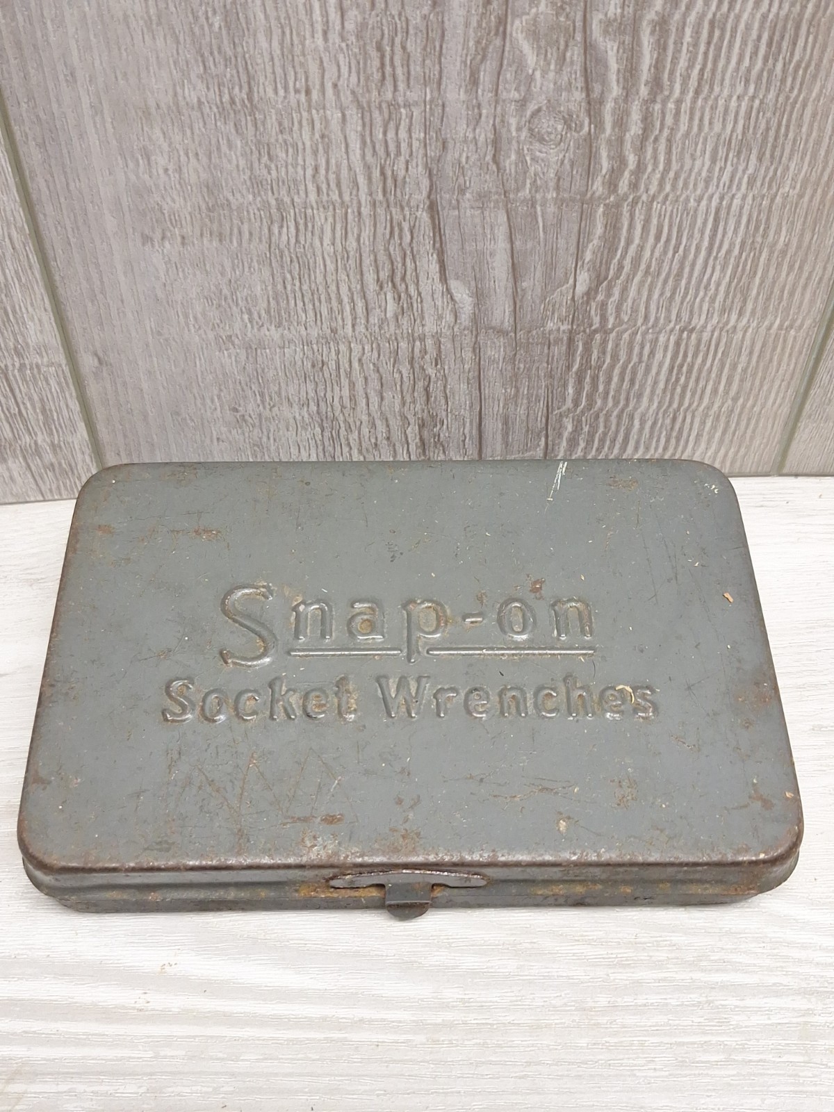 Vintage Snap-On socket wrenches underlined boxes With A Few Tools. As Is