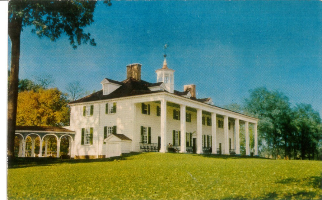 Vintage Postcard Mount Vernon Virginia George Washington Home H.S. Crocker
