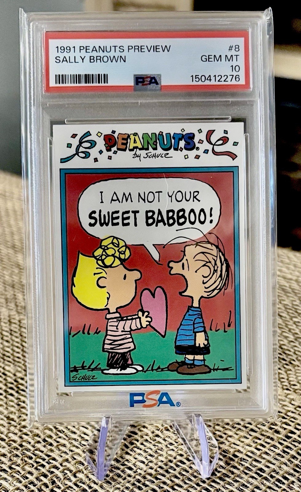PSA 10 SALLY Character Card 1991 Peanuts Preview