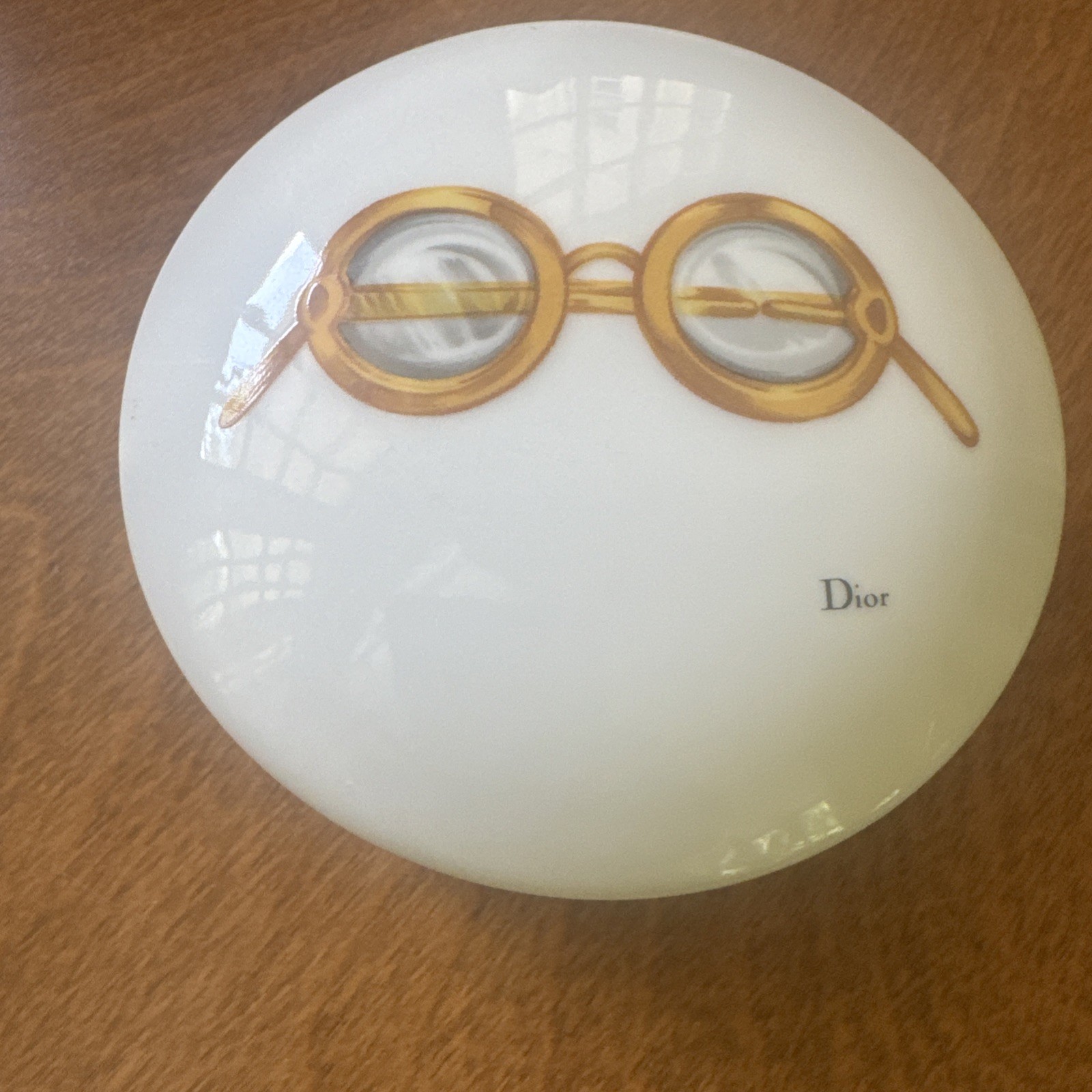 VINTAGE NOS Christian Dior La Parisienne Fine China Trinket Box Sunglasses