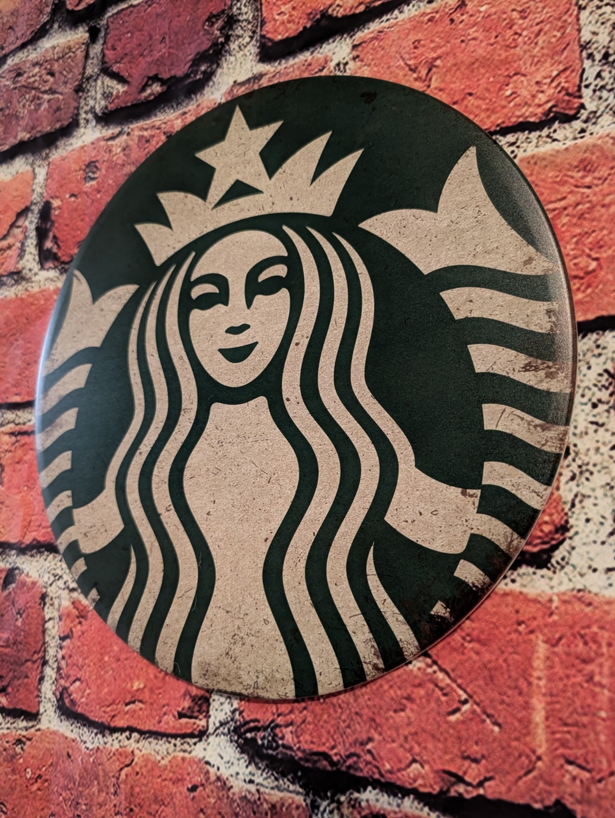 Starbucks Coffee Distressed Metal Sign | 12\