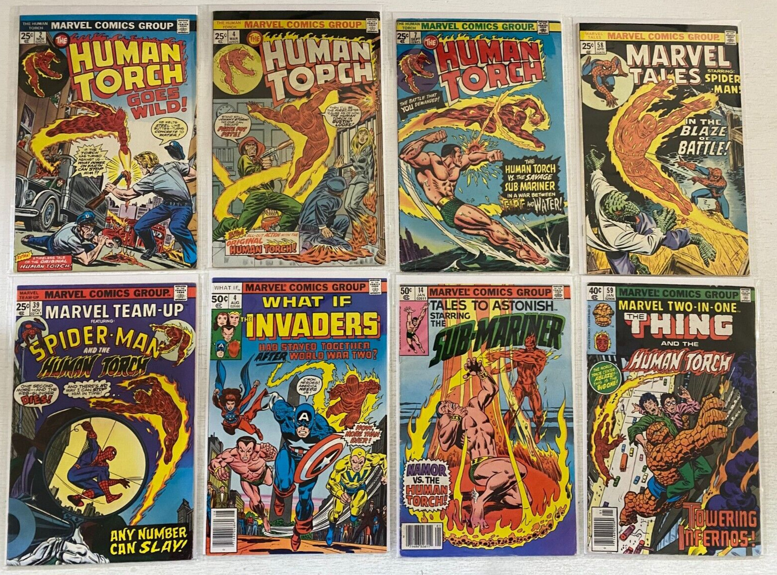 Human Torch appearances crossovers comics lot 18 different books
