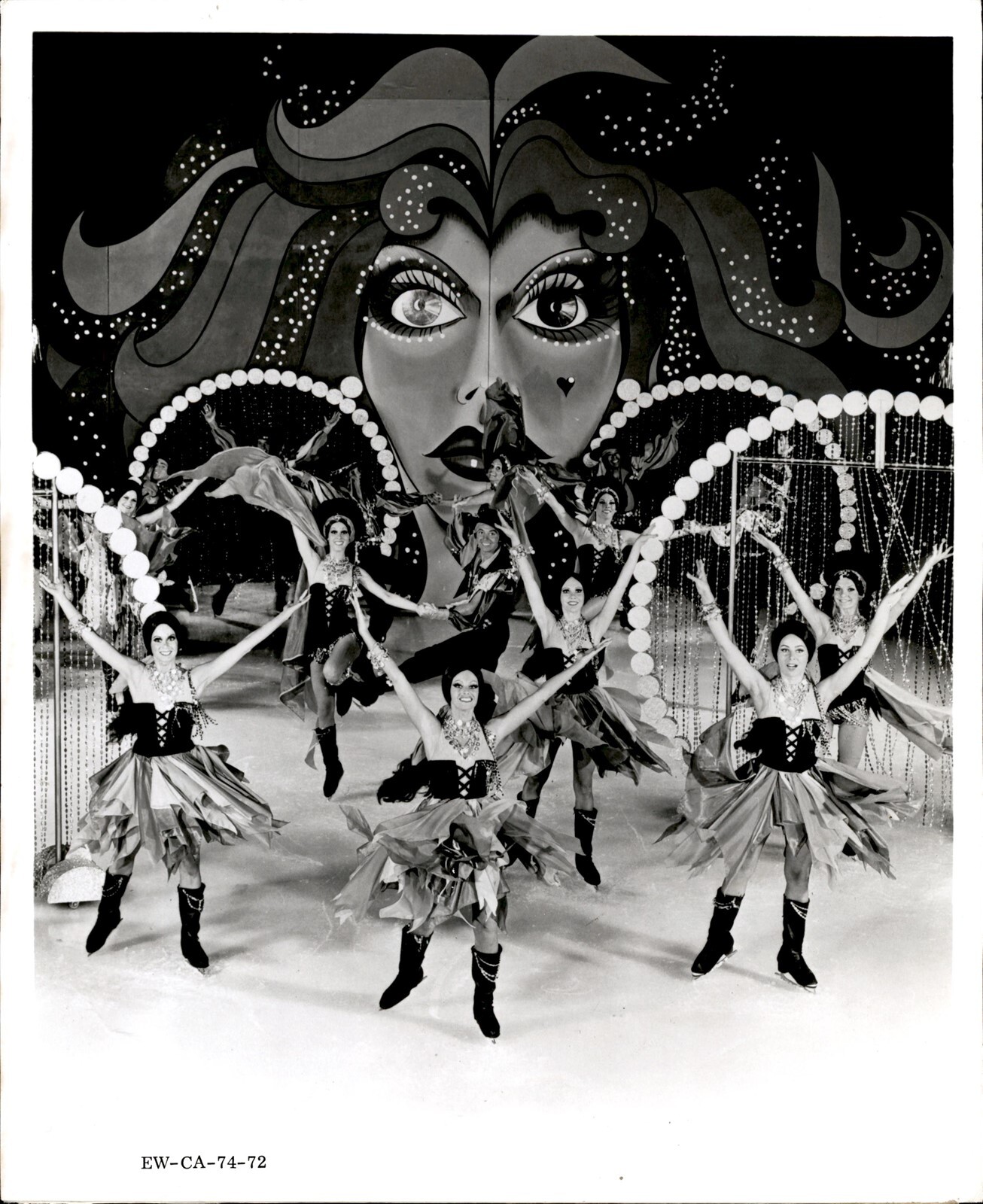 LD315 Original Photo ICE CAPADES GYPSY MAGIC FIGURE SKATERS @ BOSTON GARDEN