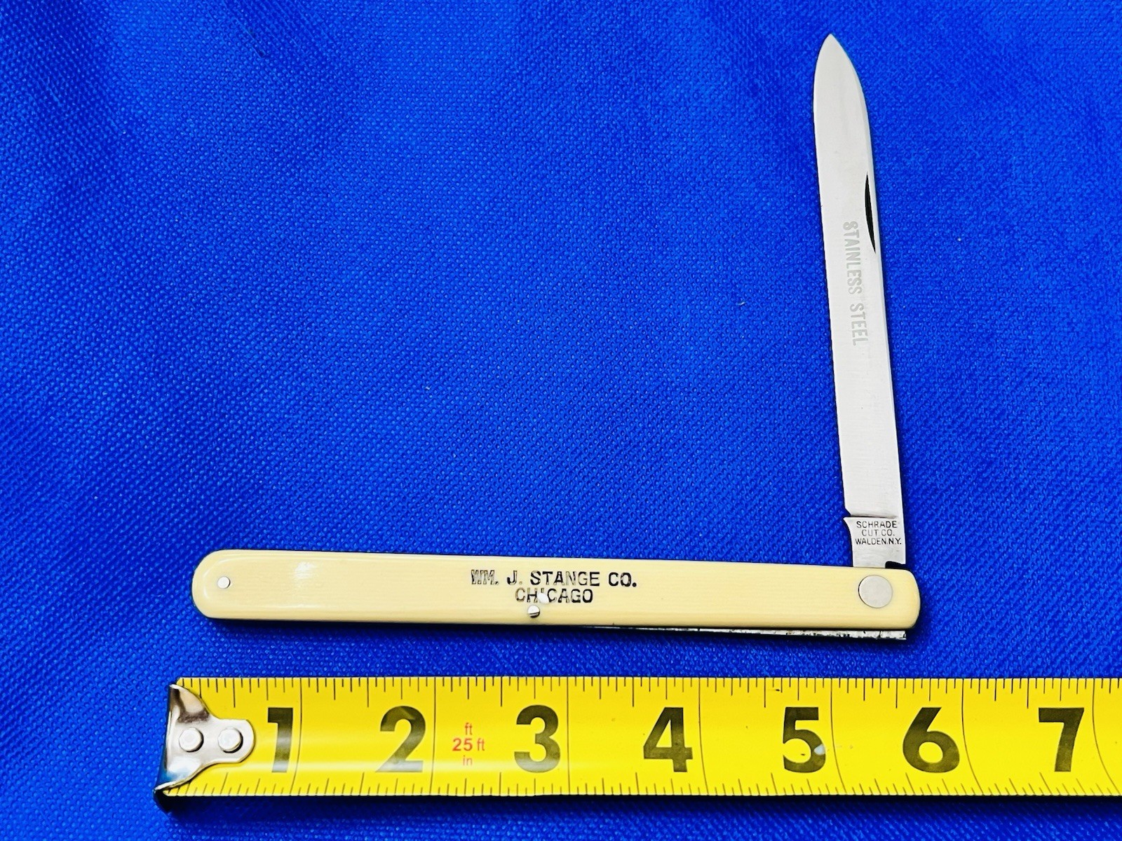 VINTAGE SCHRADE CUTLERY CO. WALDEN NY MELON TESTER CIRCA 1904-1946 WM J STANGE