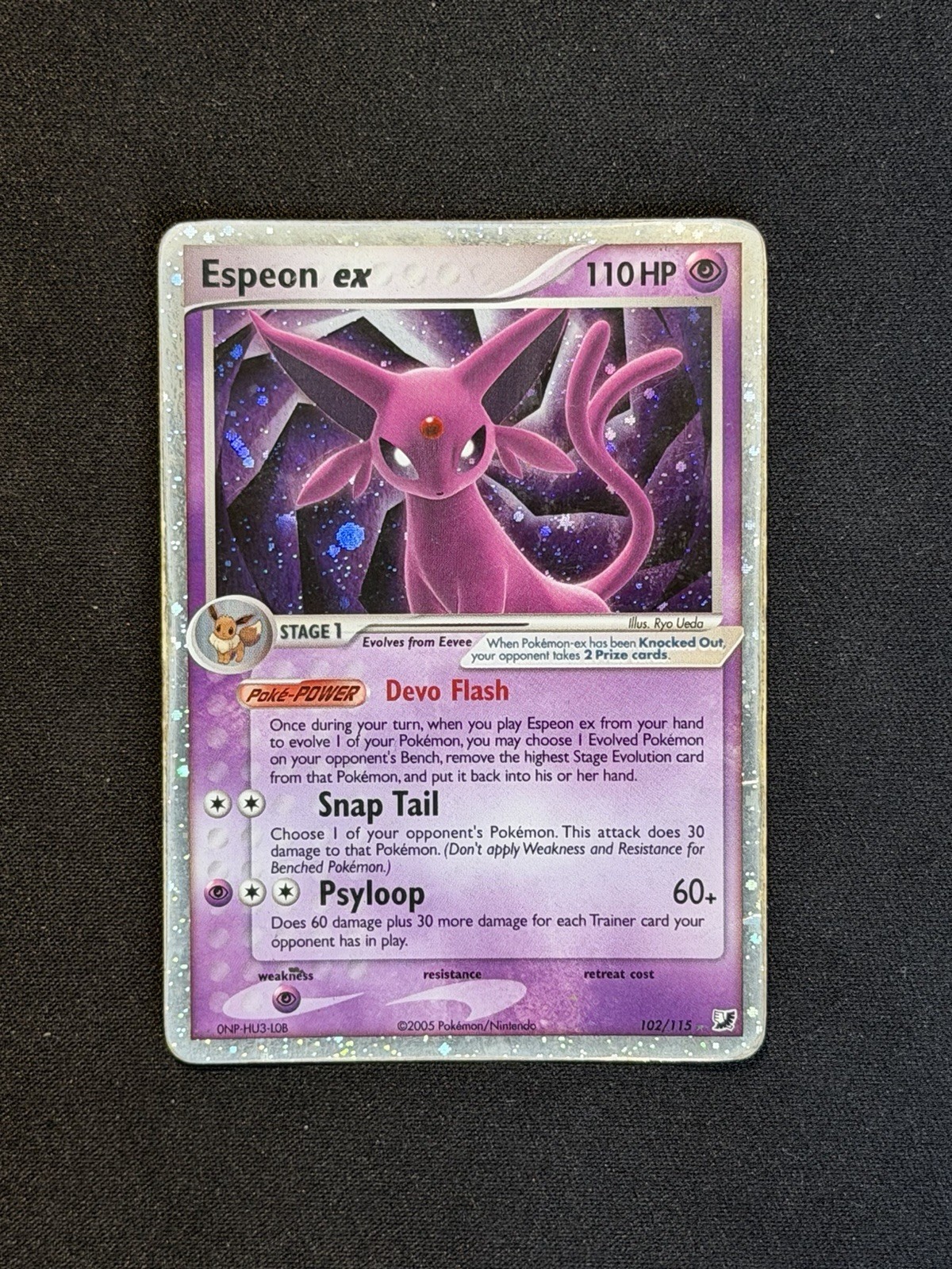 Espeon EX Holo Rare Pokemon Card Unseen Forces 102/115 EX
