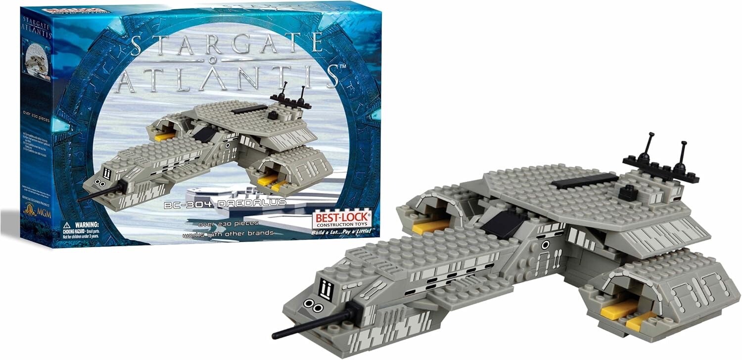 Stargate Atlantis Daedalus Best-lock Bricks 230 pieces  brand new hard to found
