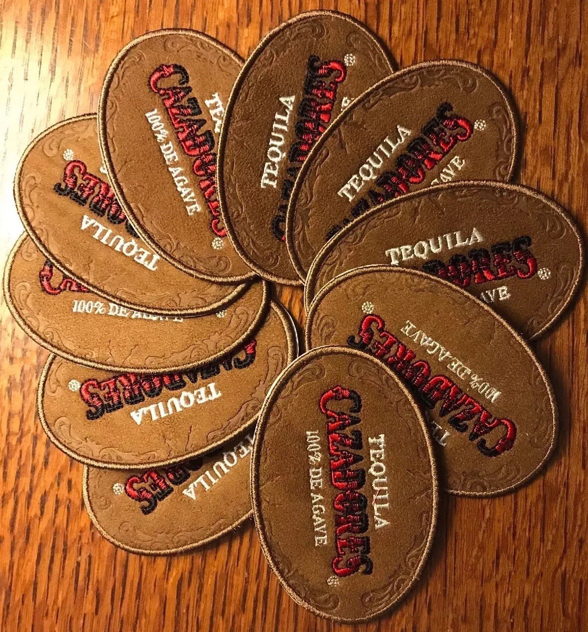 Cazadores Tequila Embroidered Sew On/ Sticker Patch- Set Of 10