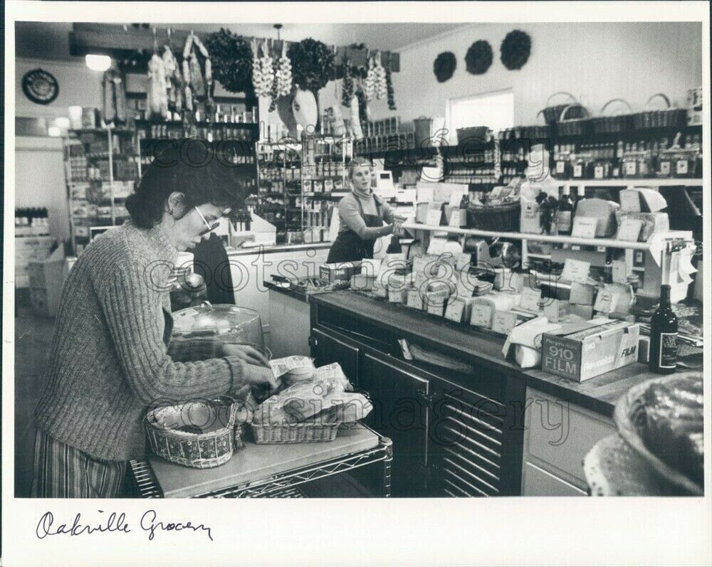 1981 Press Photo Interior Oakville Grocery Napa County California
