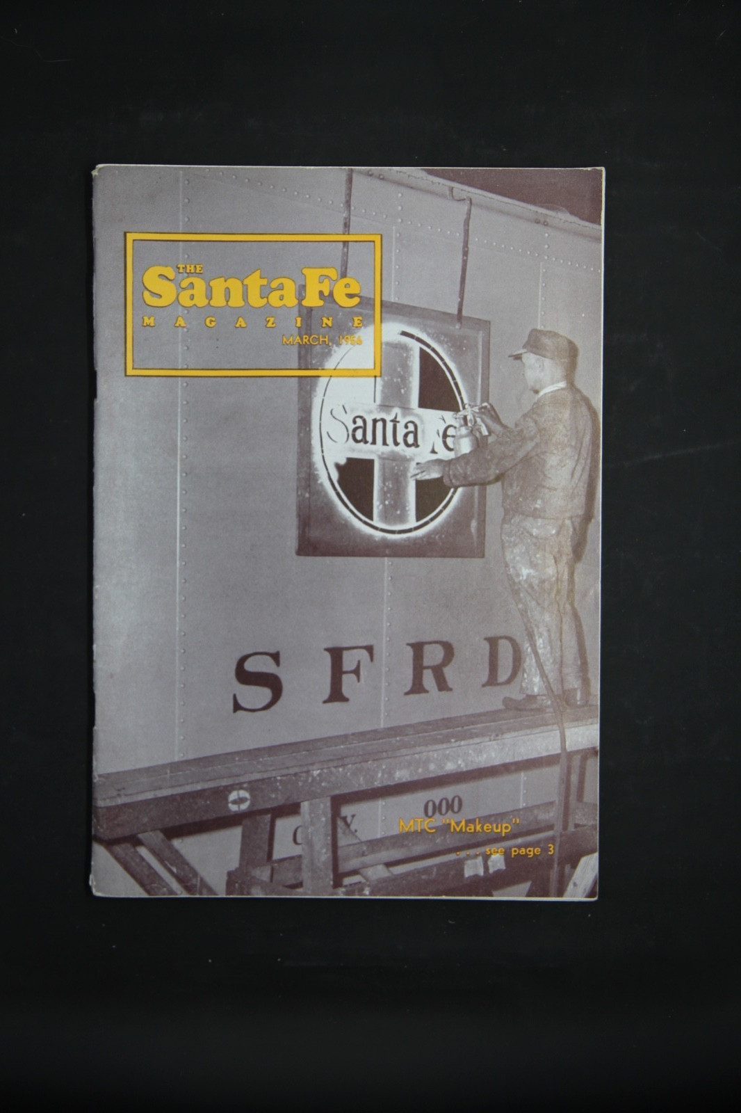 March  1956 Santa Fe Magazine, AT&SF Railroad Employee Magazine