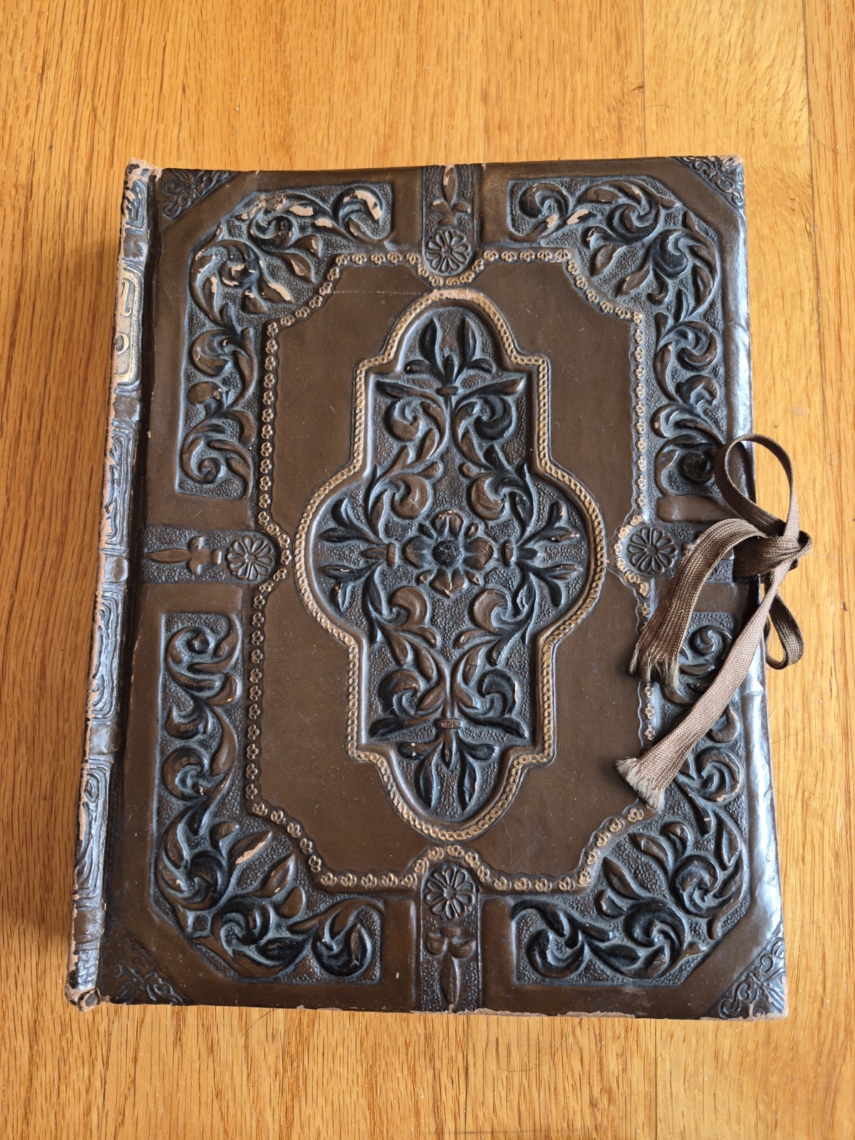 Vintage 1930s Personal Portfolio  Smith Crafted of Chicago ~Embossed Leatherette