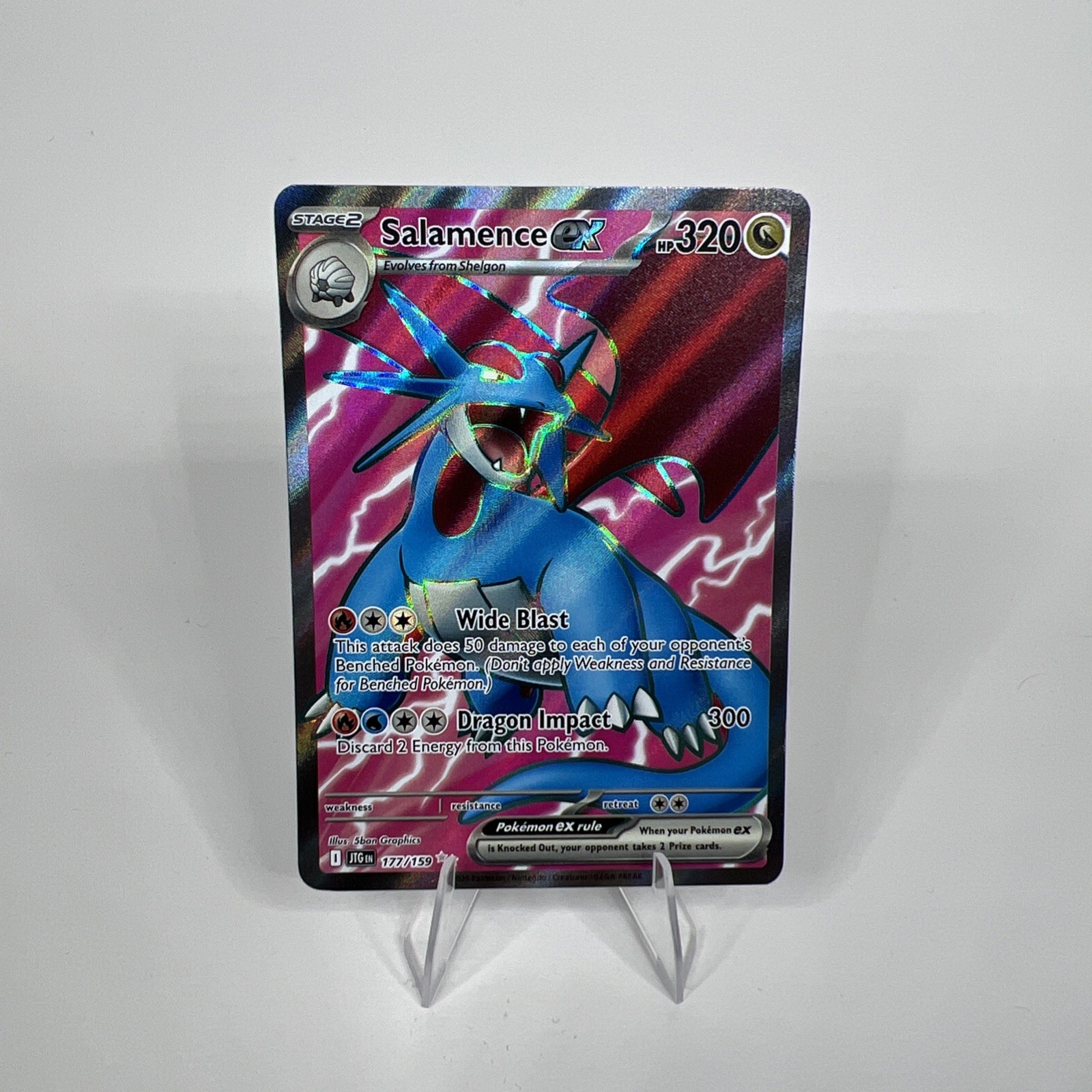 The Pokémon Company Salamence ex 177/159 Ultra Rare Full Art Holo