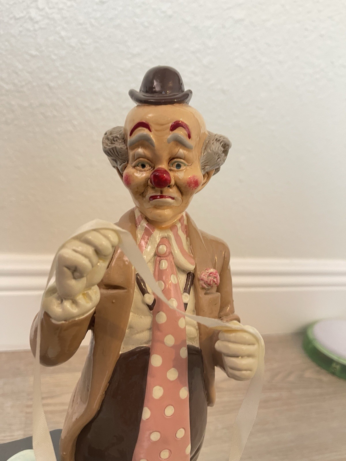 Vintage Judi's Pastime Clown Figurine, Signed, 1983 From The NY stock Exchange