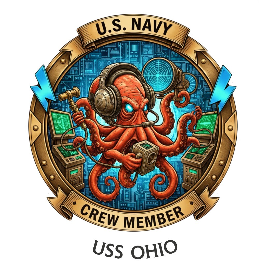 USS Ohio Crew Member SSGN Guided Missile USN Gift Navy Veteran 4