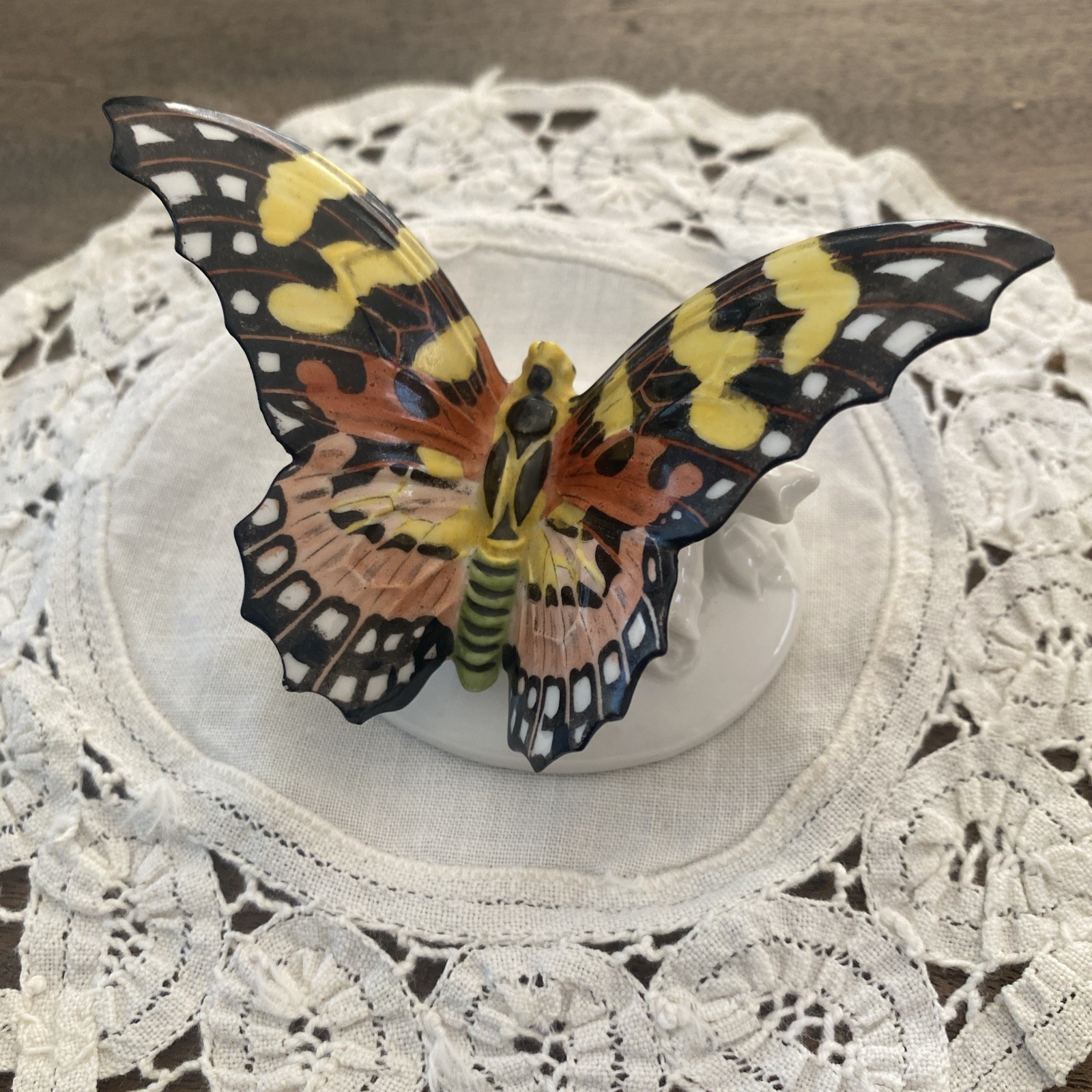 VTG Art Deco Rosenthal Porcelain Butterfly Figurine 1940 RARE Hand Painted 93