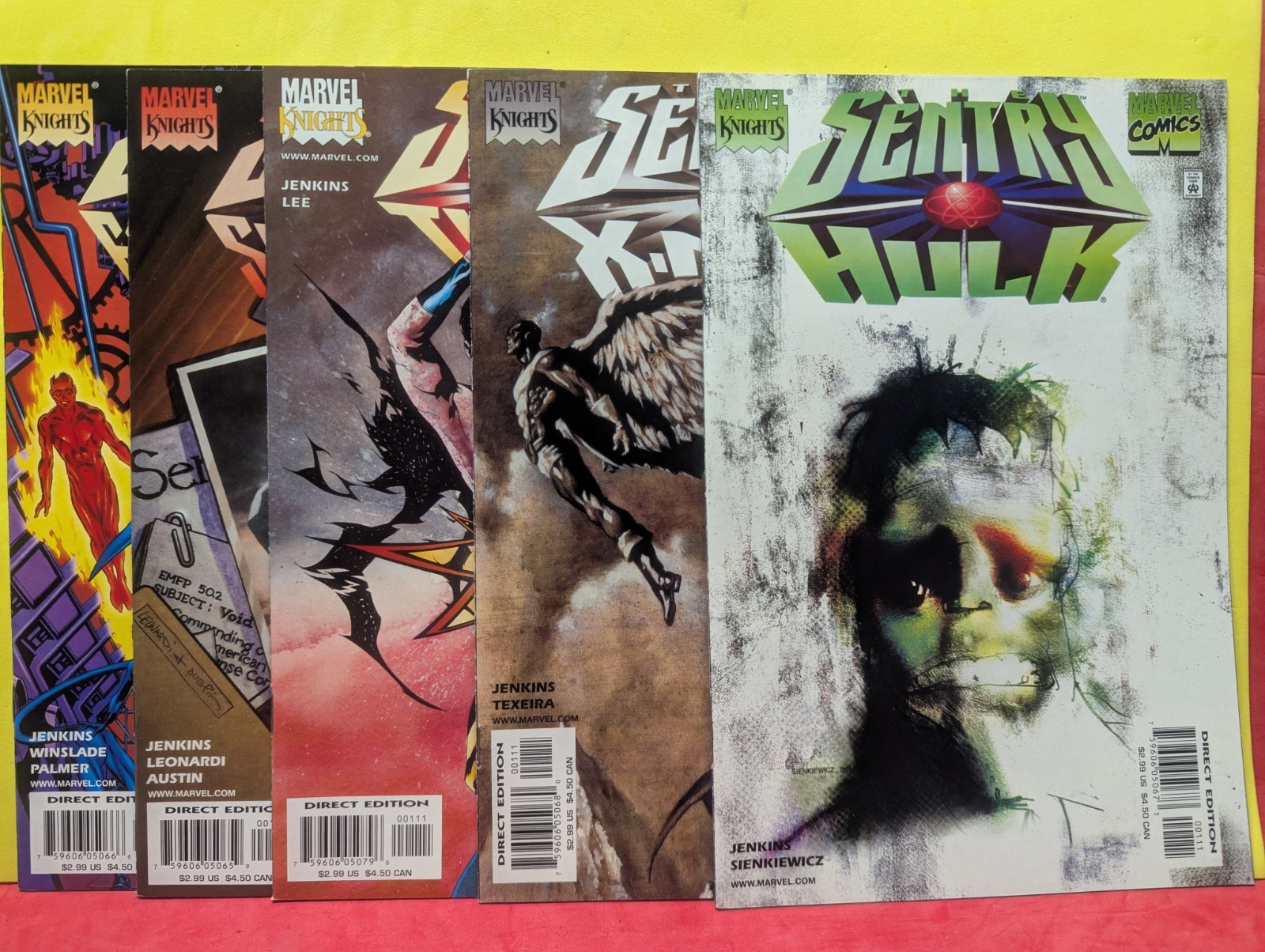 THE SENTRY vs FANTASTIC FOUR, HULK, SPIDER-MAN, X-MEN, VOID *5 NM comic set