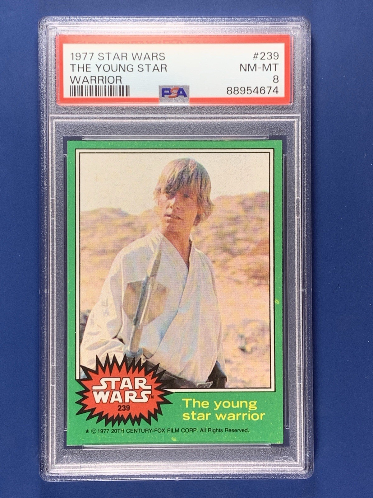 1977 Star Wars #239 The Young Star Warrior PSA 8 LUKE SKYWALKER