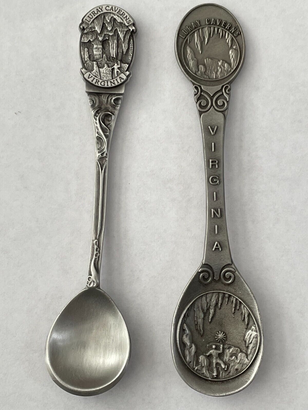 Solid Pewter - Luray Cavern Collector Spoons (2 )