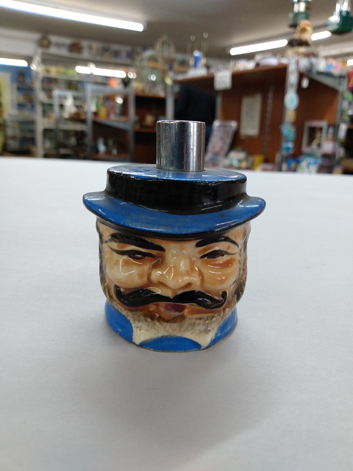 Vintage Pioneer Mose Co. Table Lighter Toby Jug Character Made In Japan