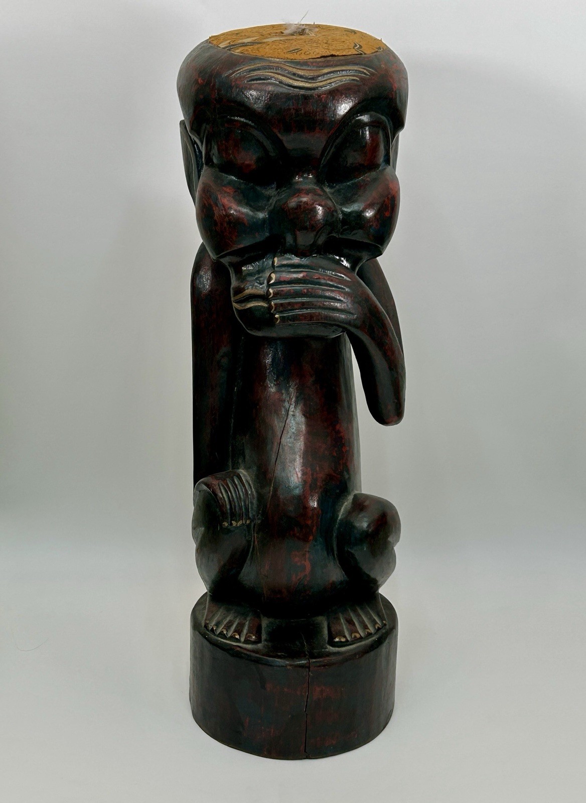 Balinese Carved Wood Monkey Sculpture 20\