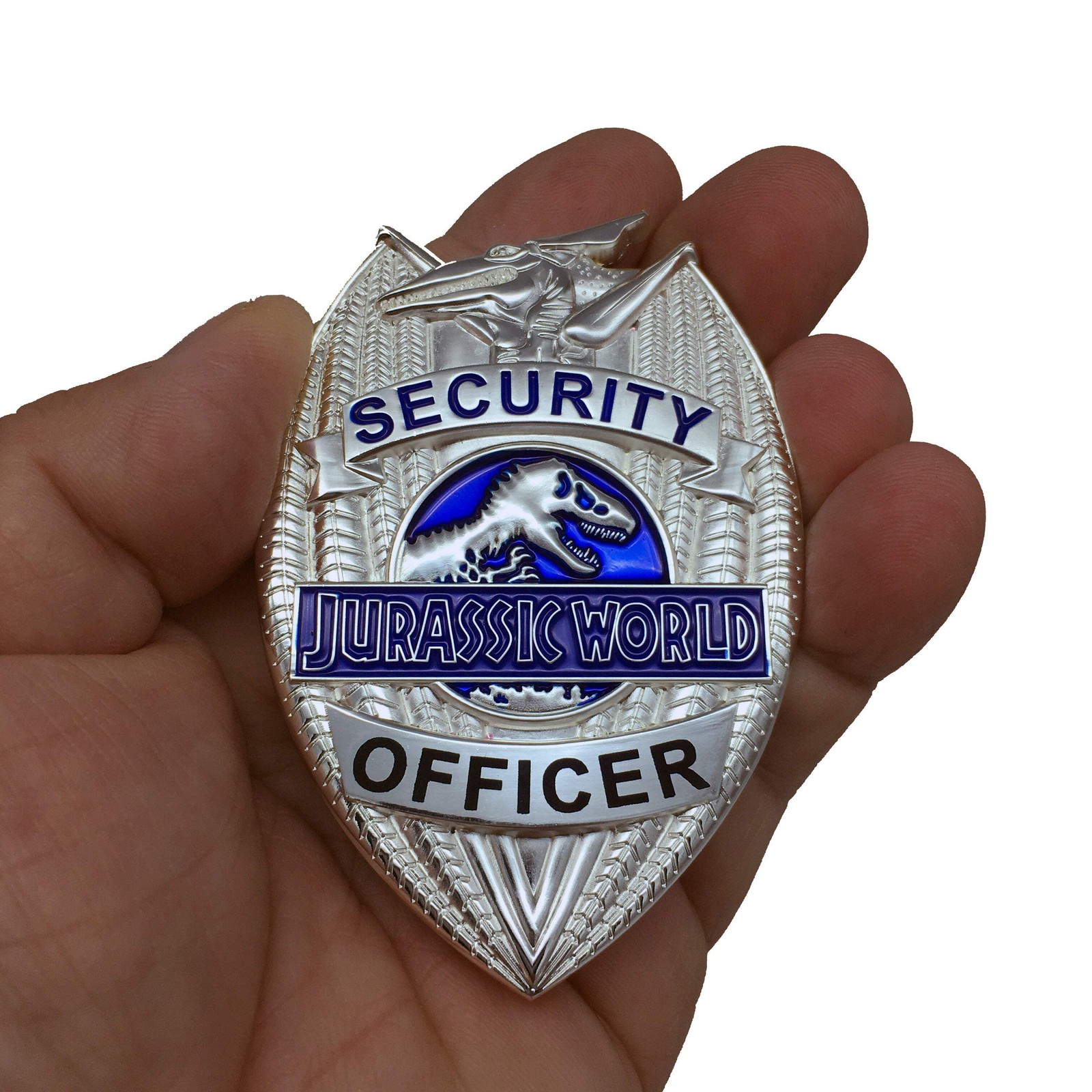 Jurassic World Sterling Silver Plated Security Officer Badge Serialized 1-50 JWS
