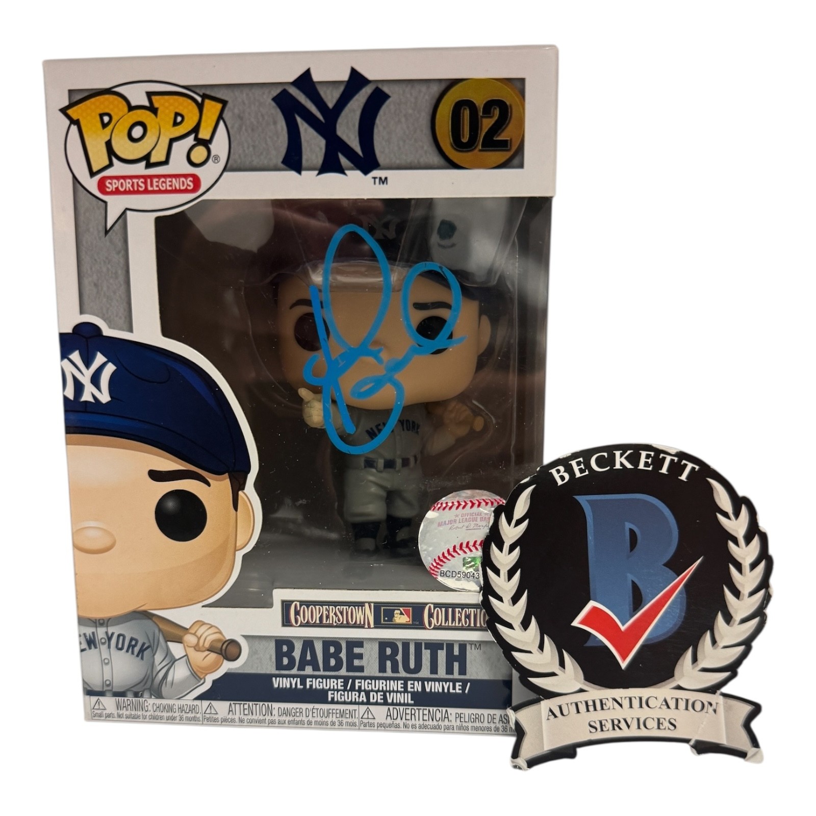 John Goodman Signed Autograph The Babe Funko Pop 02 Beckett BAS Babe Ruth