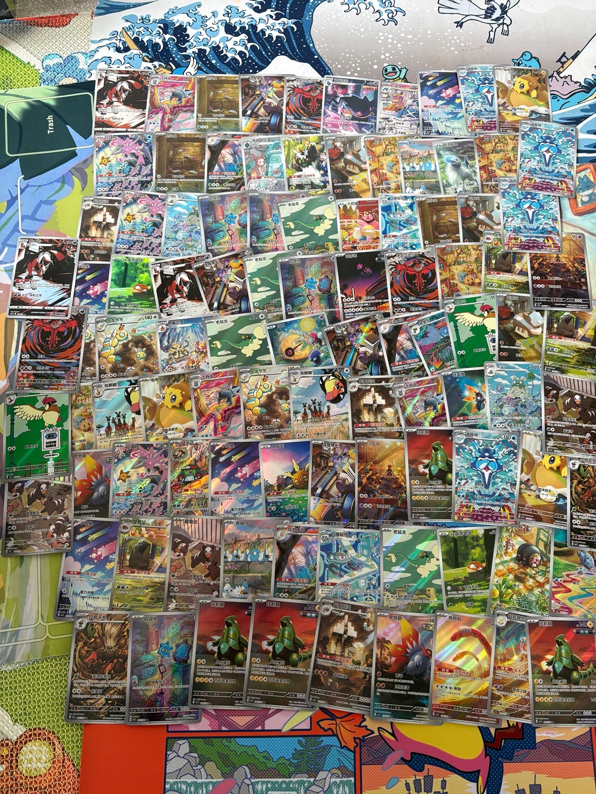 100x Pokemon cards S-Chinese Art rares illustration rare mixed lot bundle LP/NM 