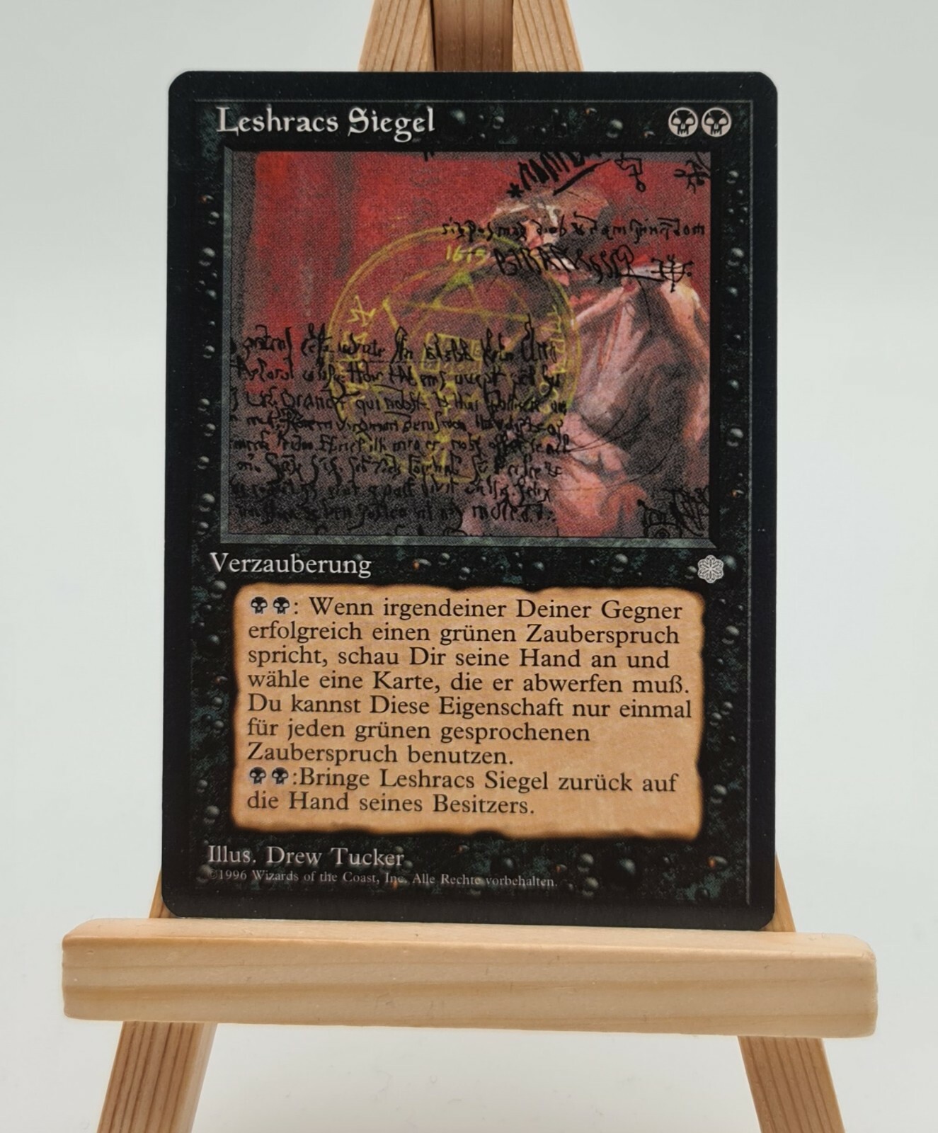 Leshracs Seal Ice Age Magic Card MTG German (Leshrac's Sigil)