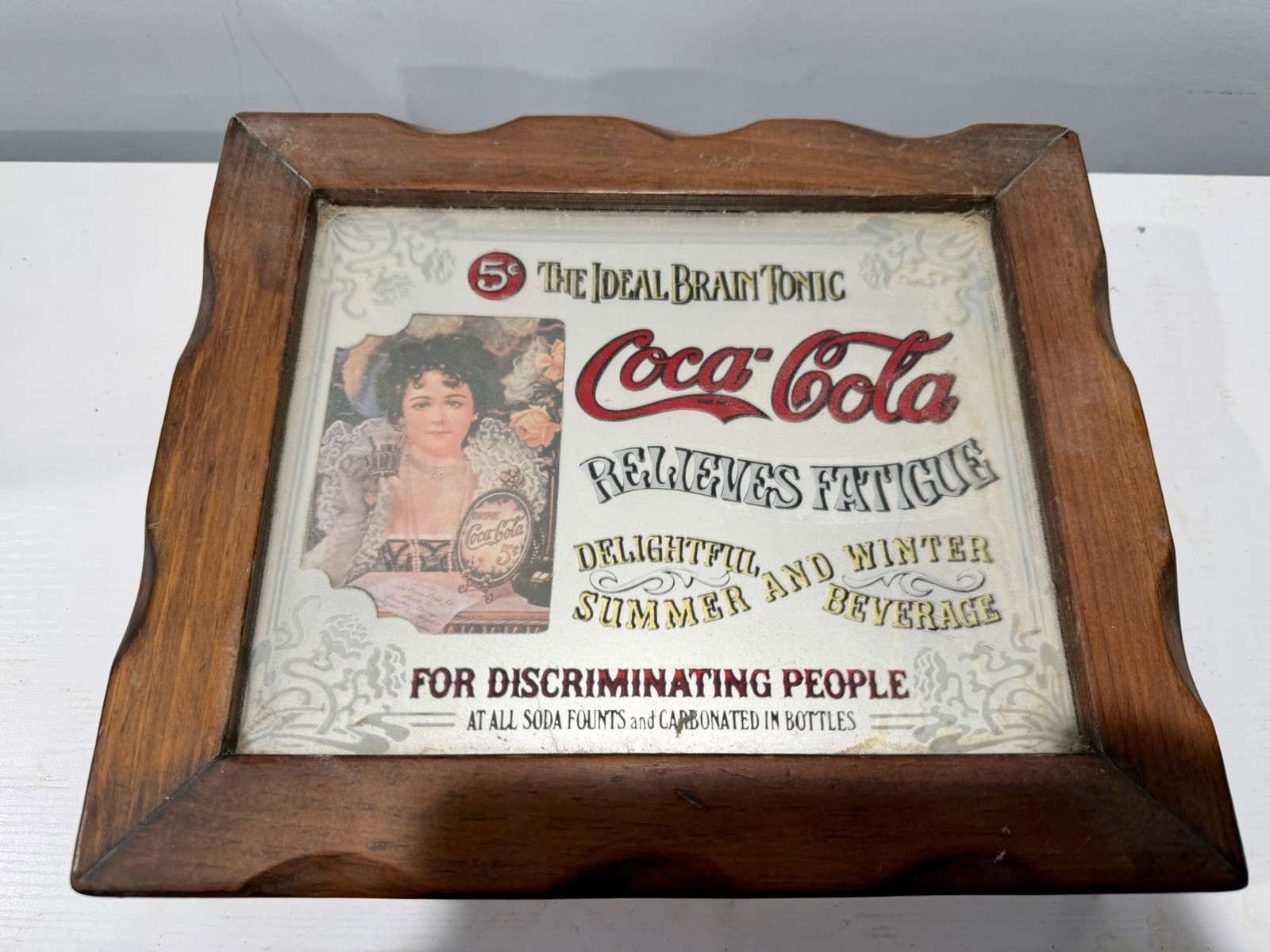 Vintage 1994 Coca-Cola Wooden Jewelry Trinket Box