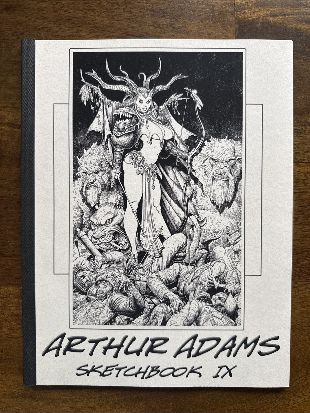 RARE ARTHUR ADAMS Sketchbook IX HAND SIGNED Comic Art Out Of Print