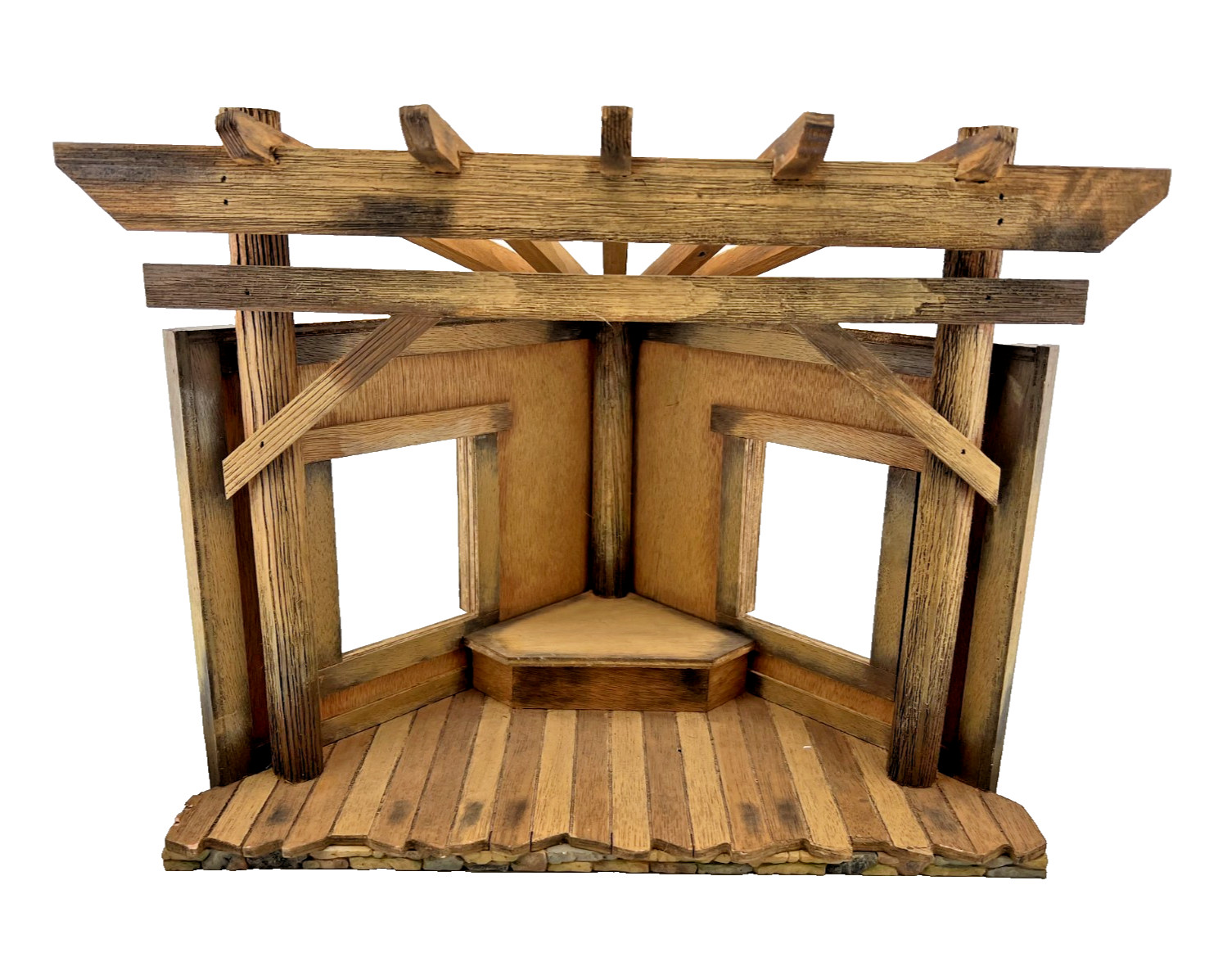Demdaco MAMA SAYS Nativity Collection THE CRECHE Manger Kathy Fincher 2007 Wood
