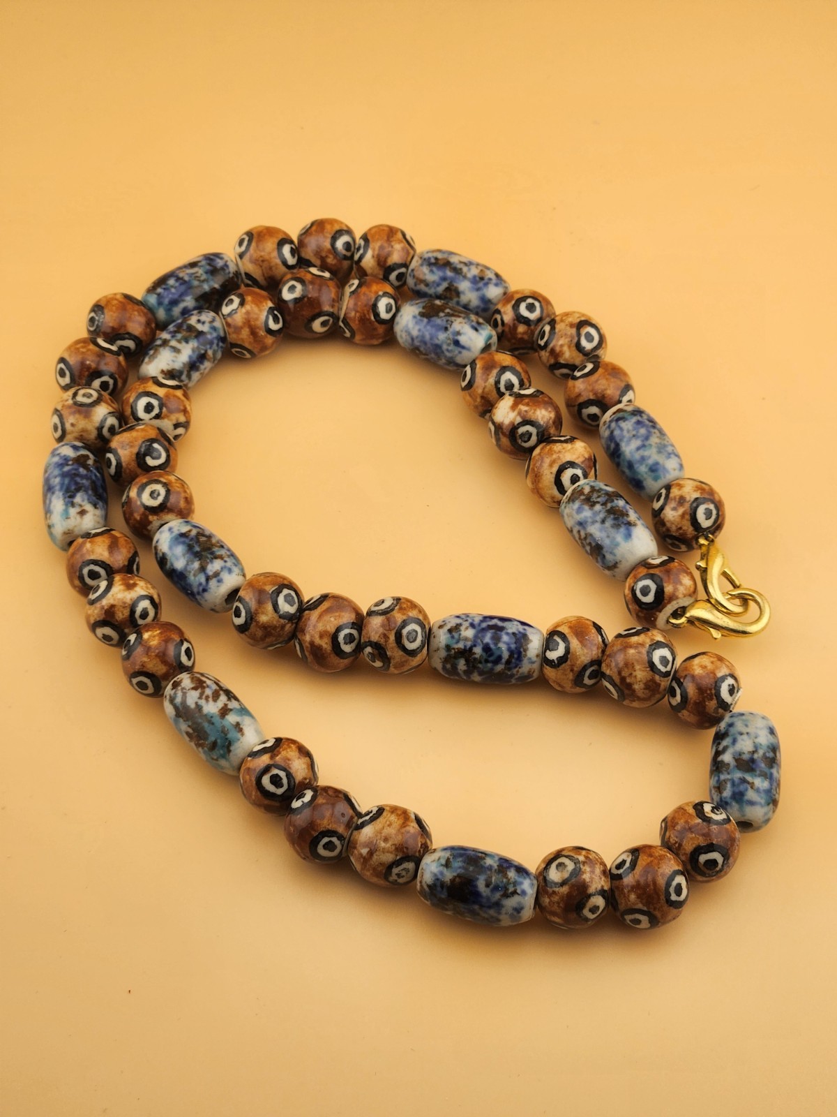 Vintage Style Central Asian Fancy Glass Beads Necklace Beautiful Necklace Vintage Style Central Asian Fancy Glass Beads Necklace Beautiful Necklace