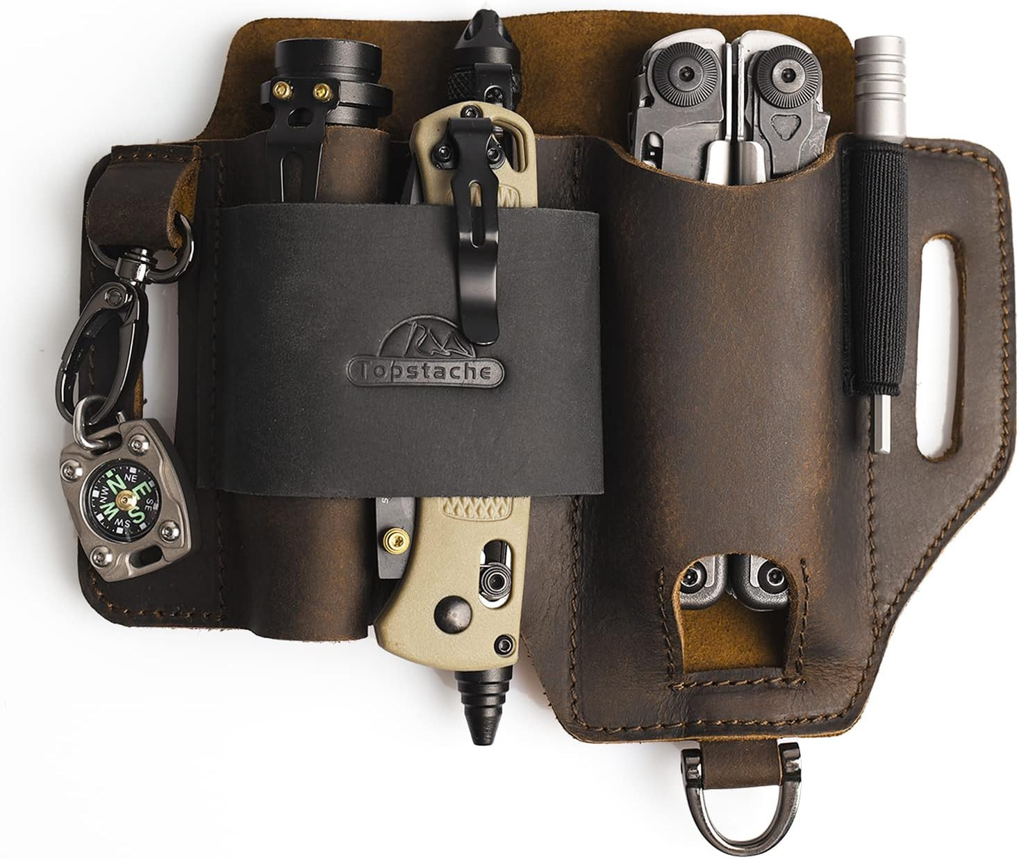 Leather Multitool Sheath,Edc Belt Organizer for Work and Daily Use,Leatherman Sh