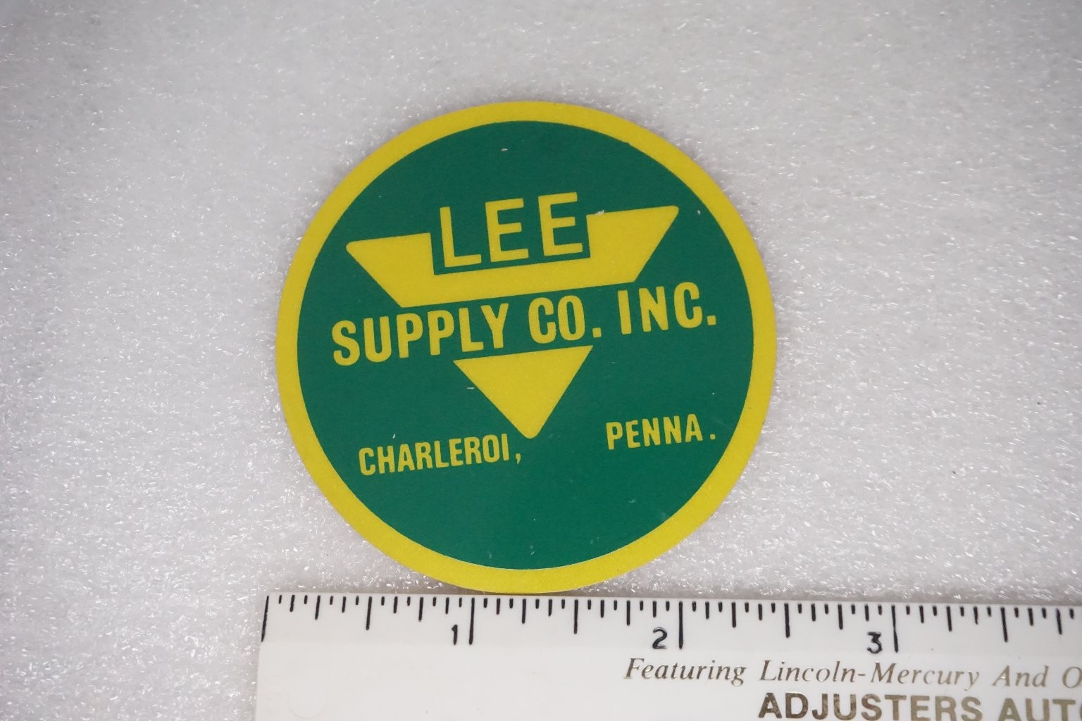 Lee Supply Co. Inc. Decal Sticker Charleroi Penna Mining Equipment Lee Supply Co. Inc. Decal Sticker Charleroi Penna Mining Equipment