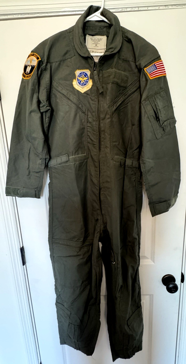 US Air Force Flyer Coveralls Fire Resistant (MIL-C-83141A) Size 40R w Patches