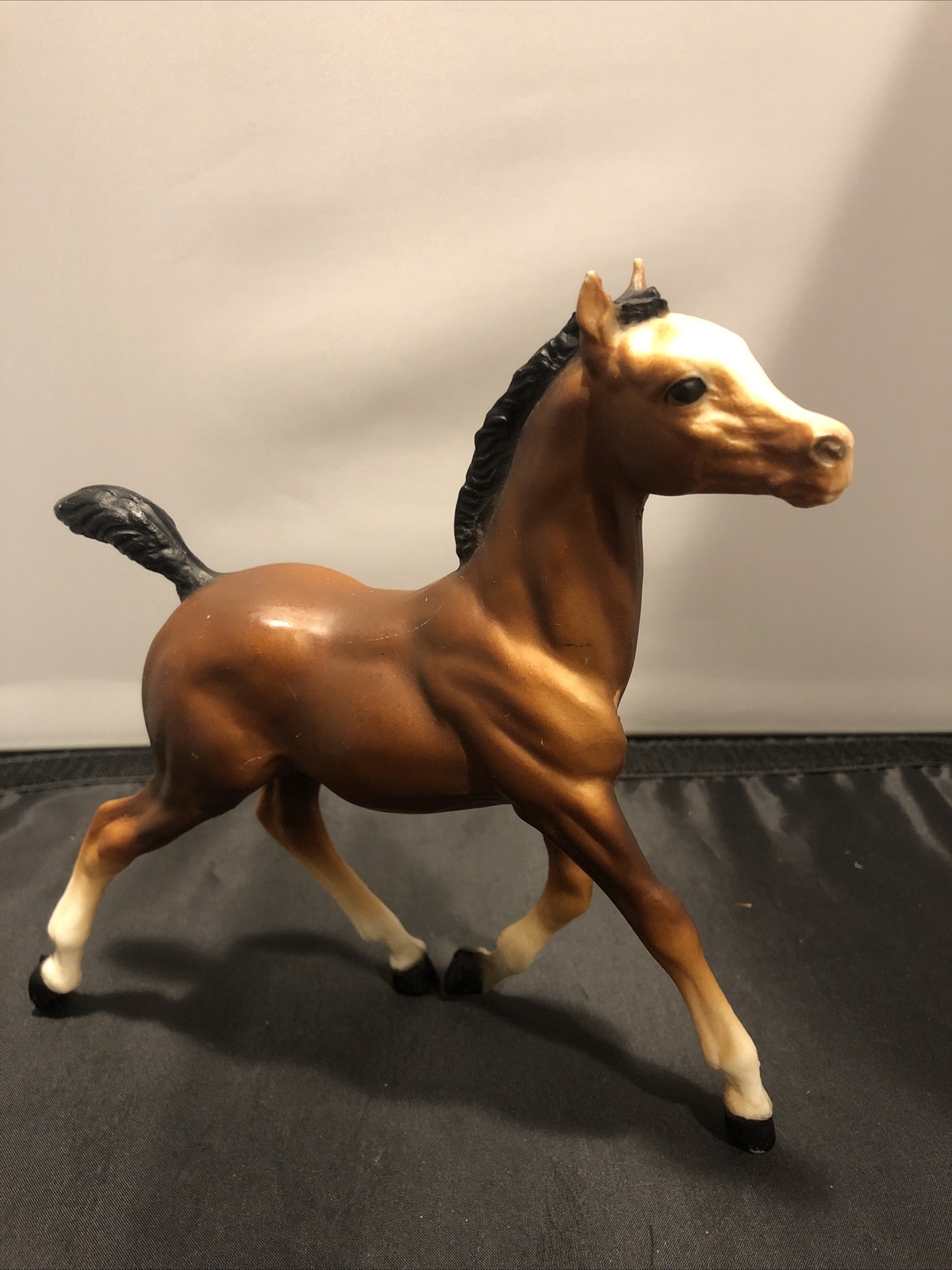 vintage Breyer Brown Running Foal Colt Model Horse 7