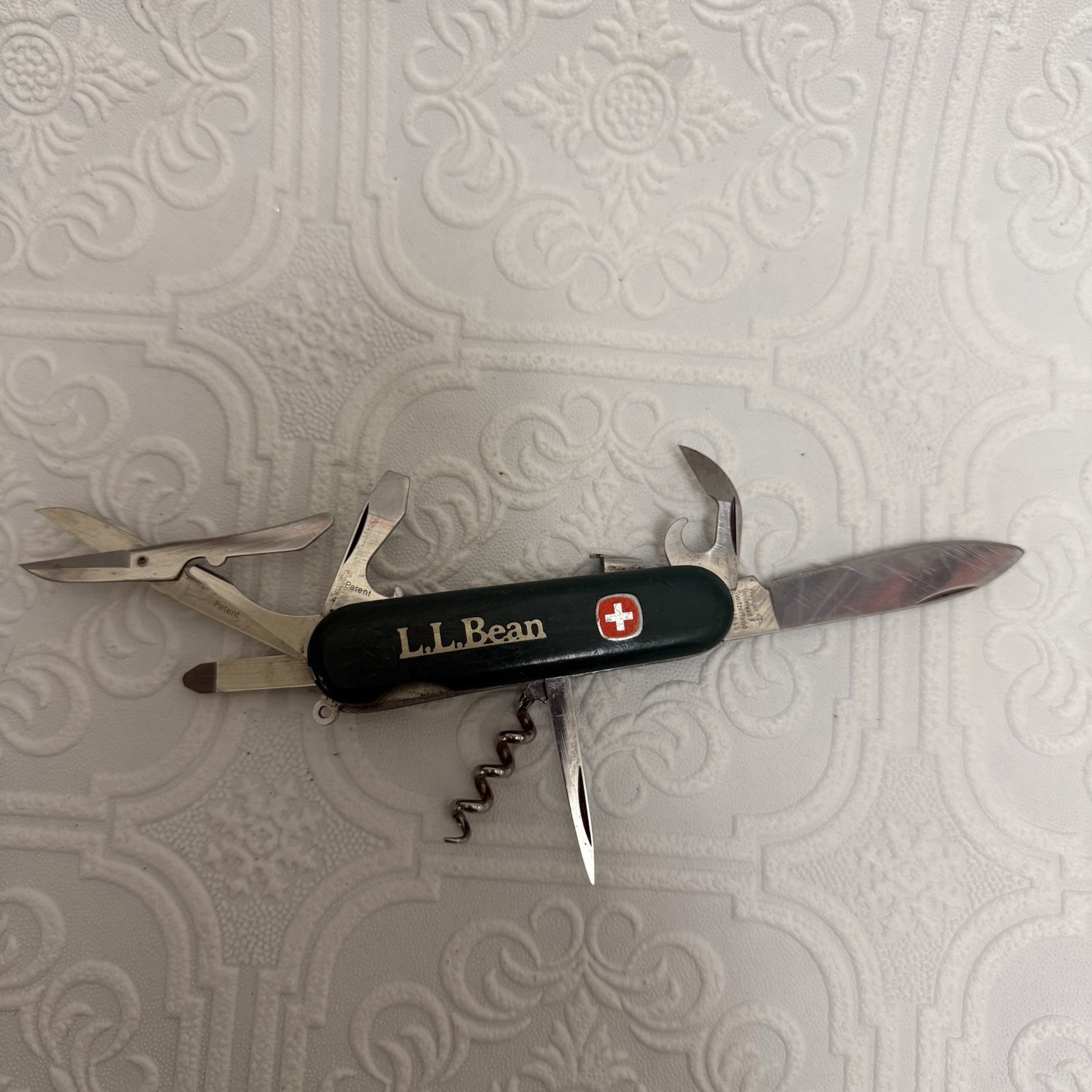 Wenger Delmont Sportsman LL Bean Swiss Army Knife Multi-Tool, Green 7 Tool