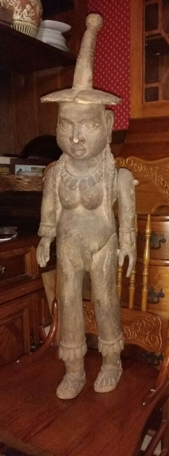 Unusual Carved Wood Human Figure