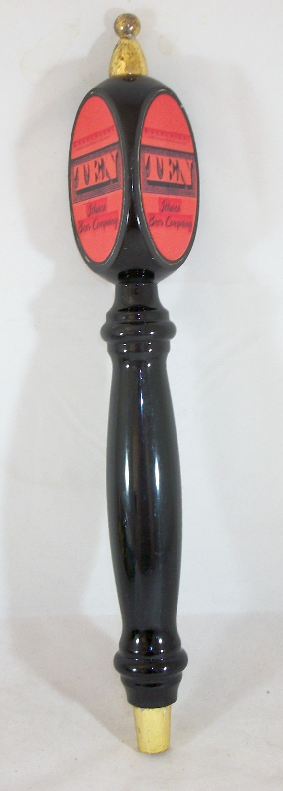 ITHACA BEER Lager Ale Tap Faucet Black Wooden Handle 14\